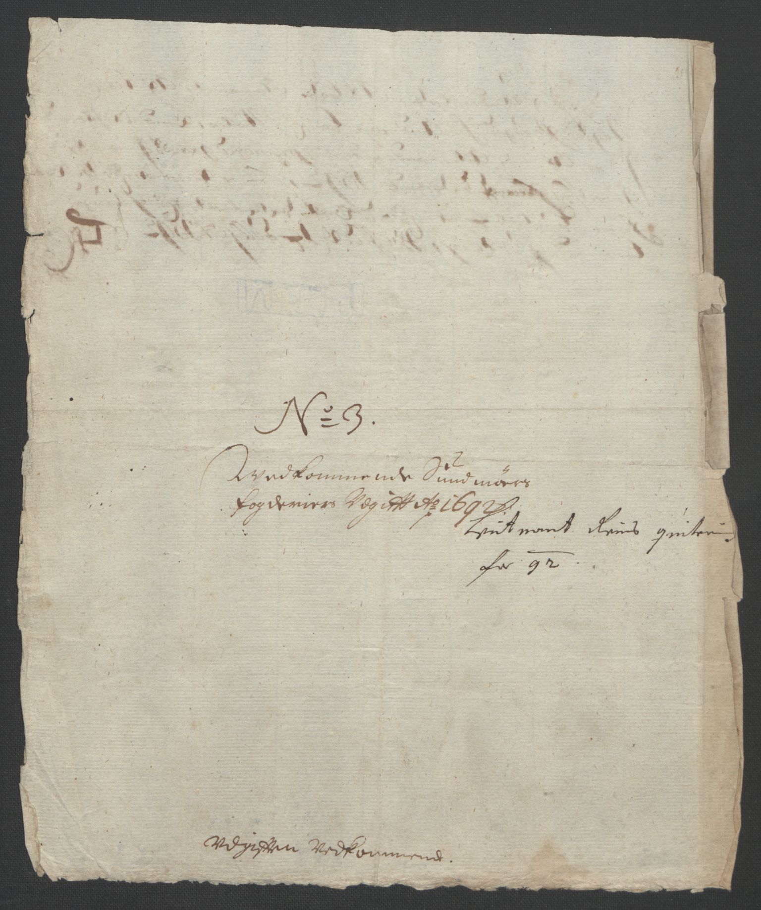 Rentekammeret inntil 1814, Reviderte regnskaper, Fogderegnskap, RA/EA-4092/R54/L3554: Fogderegnskap Sunnmøre, 1691-1693, s. 338