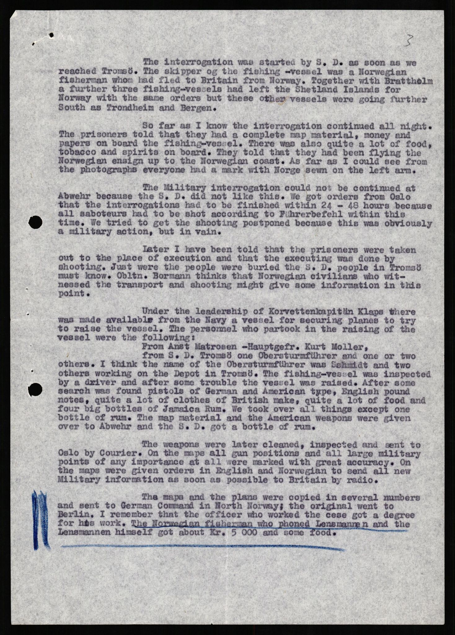 Forsvaret, Forsvarets overkommando II, AV/RA-RAFA-3915/D/Db/L0014: CI Questionaires. Tyske okkupasjonsstyrker i Norge. Tyskere., 1945-1946, s. 385