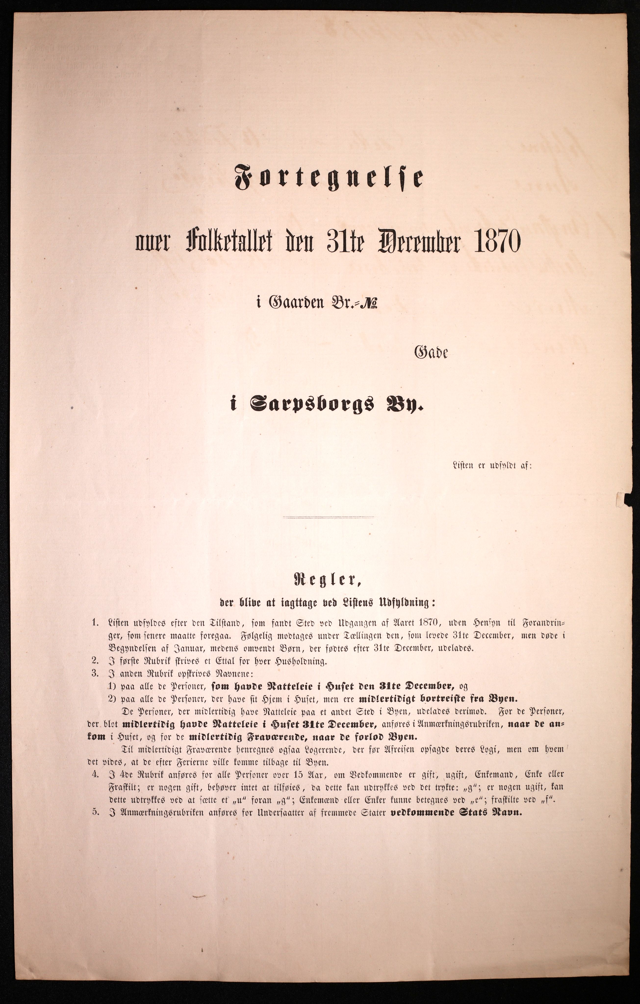 RA, Folketelling 1870 for 0102 Sarpsborg kjøpstad, 1870, s. 575