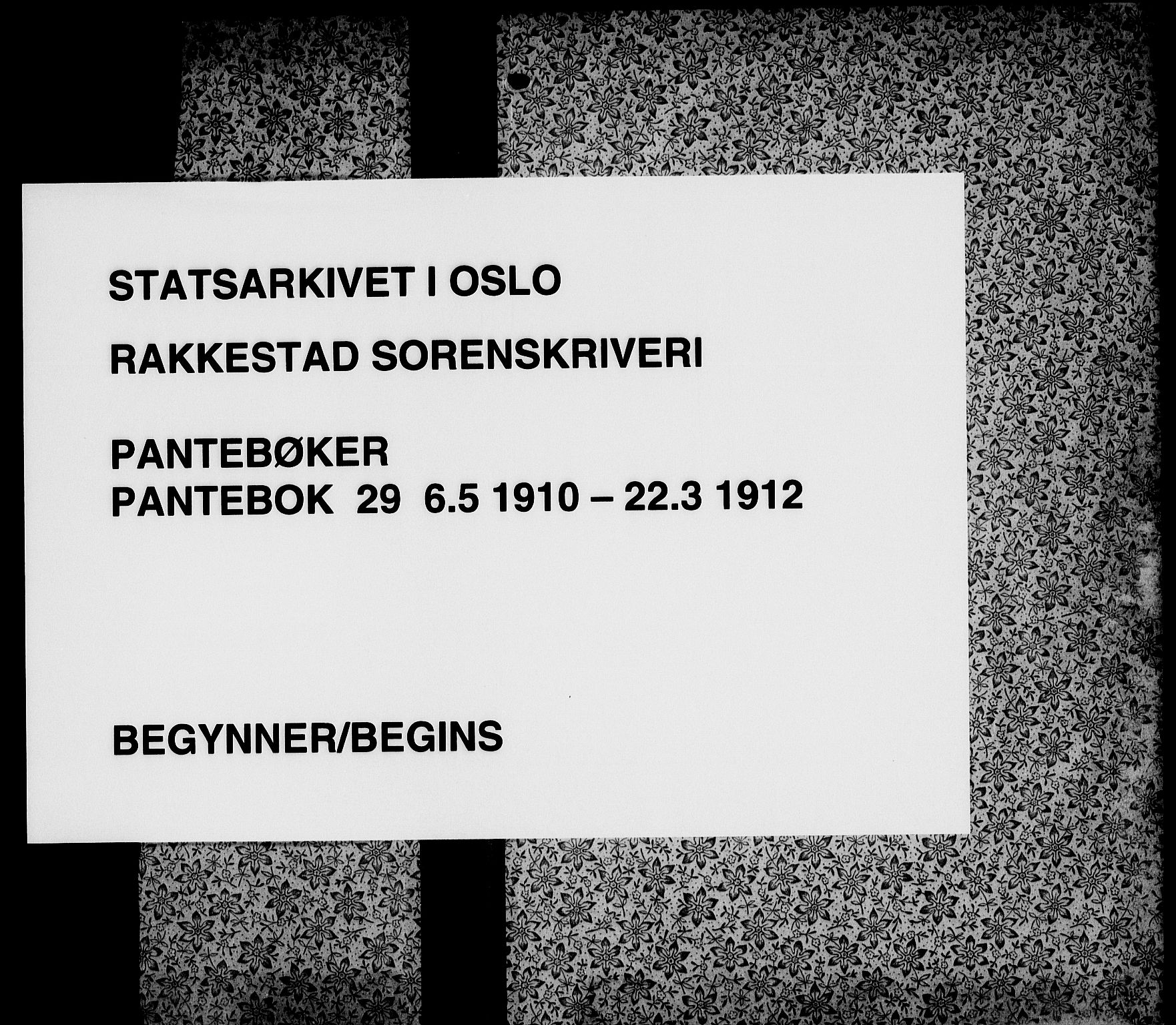 Rakkestad sorenskriveri, AV/SAO-A-10686/G/Gb/Gba/Gbaa/L0029: Pantebok nr. 29, 1910-1912
