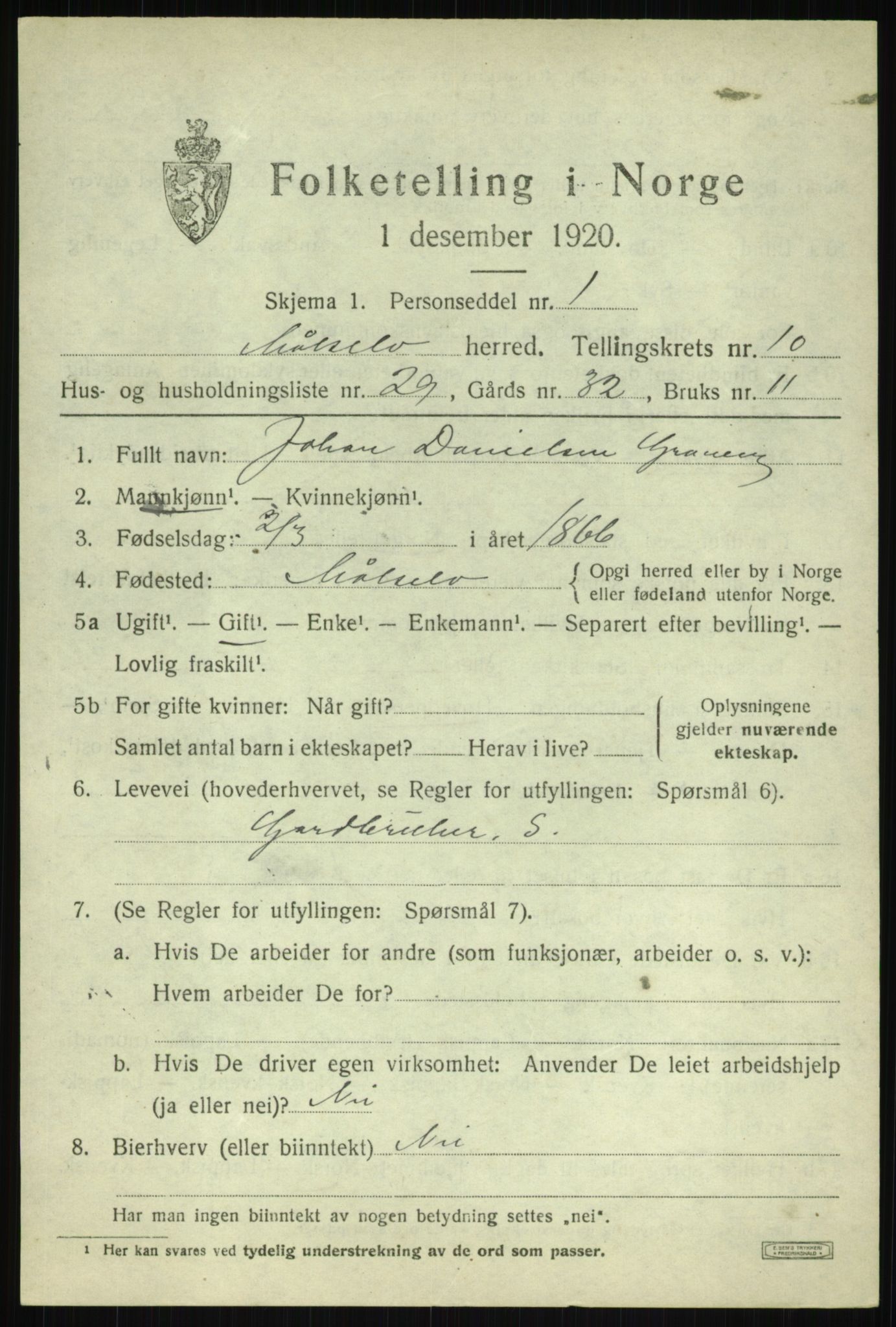 SATØ, Folketelling 1920 for 1924 Målselv herred, 1920, s. 5877