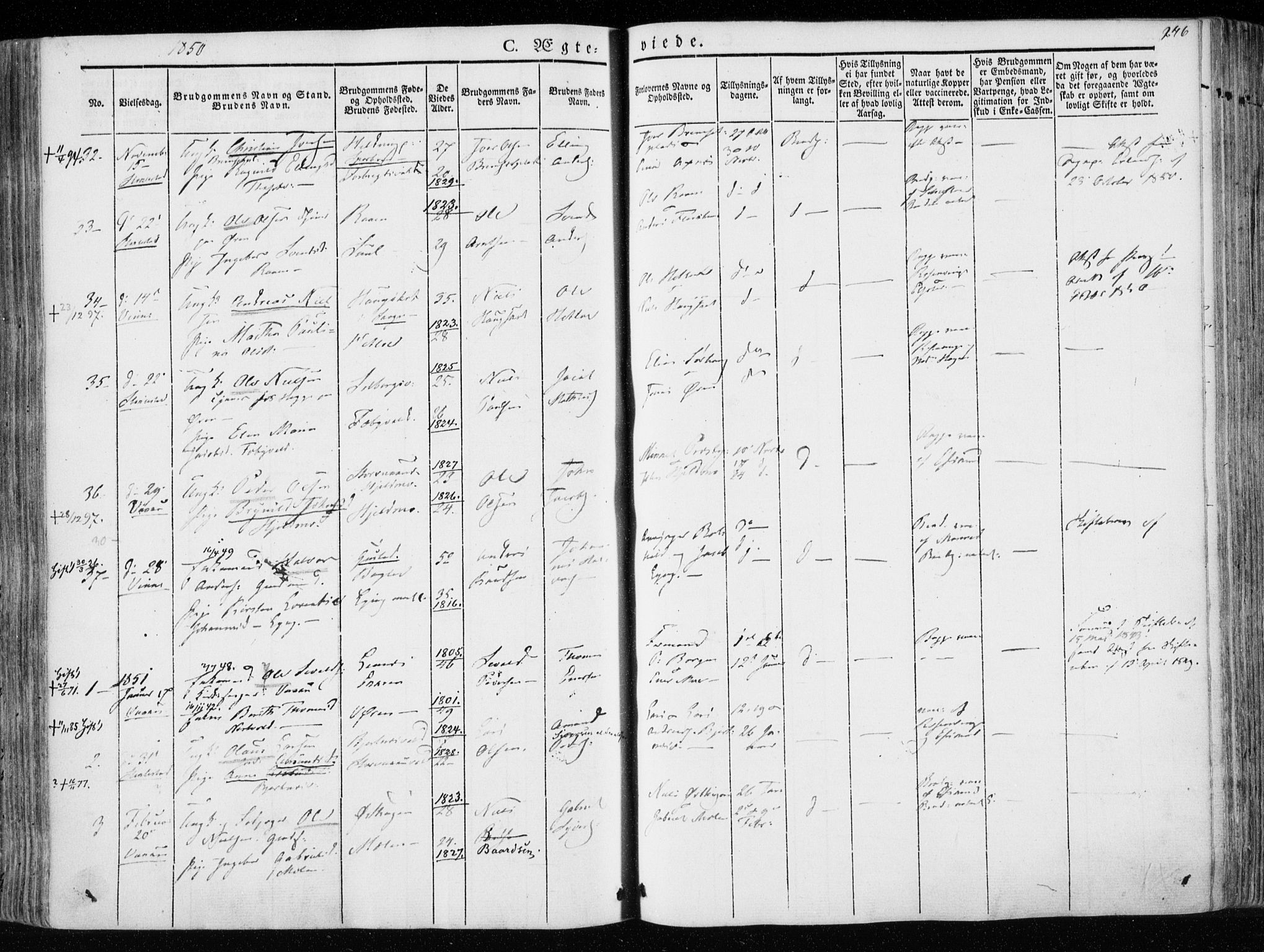 Ministerialprotokoller, klokkerbøker og fødselsregistre - Nord-Trøndelag, SAT/A-1458/723/L0239: Ministerialbok nr. 723A08, 1841-1851, s. 246