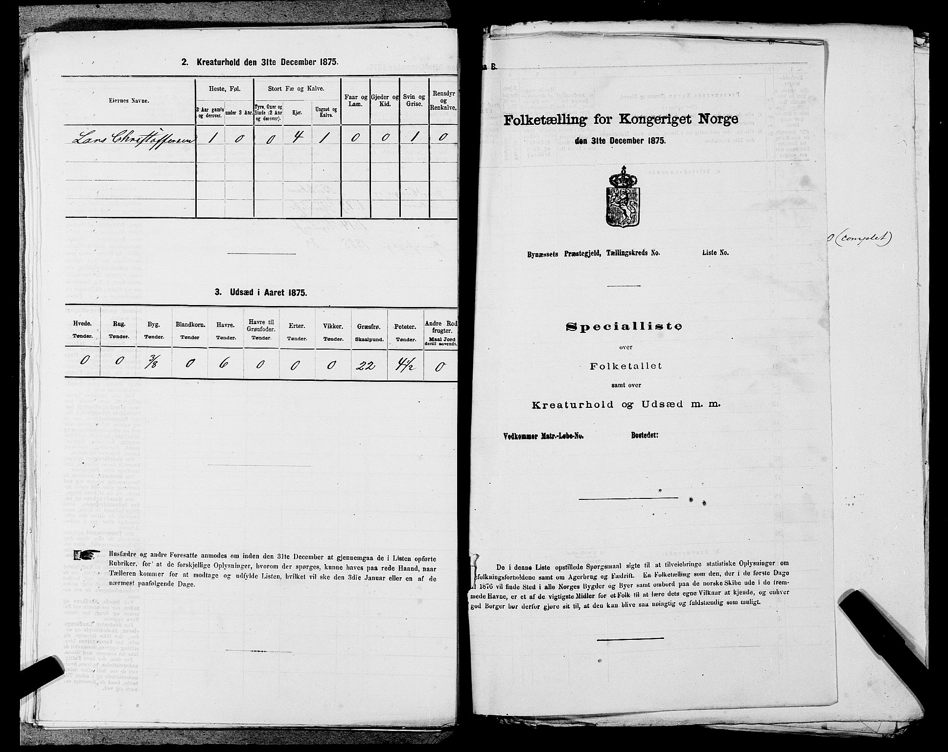 SAST, Folketelling 1875 for 1152L Torvastad prestegjeld, Torvastad sokn, Skåre sokn og Utsira sokn, 1875, s. 533