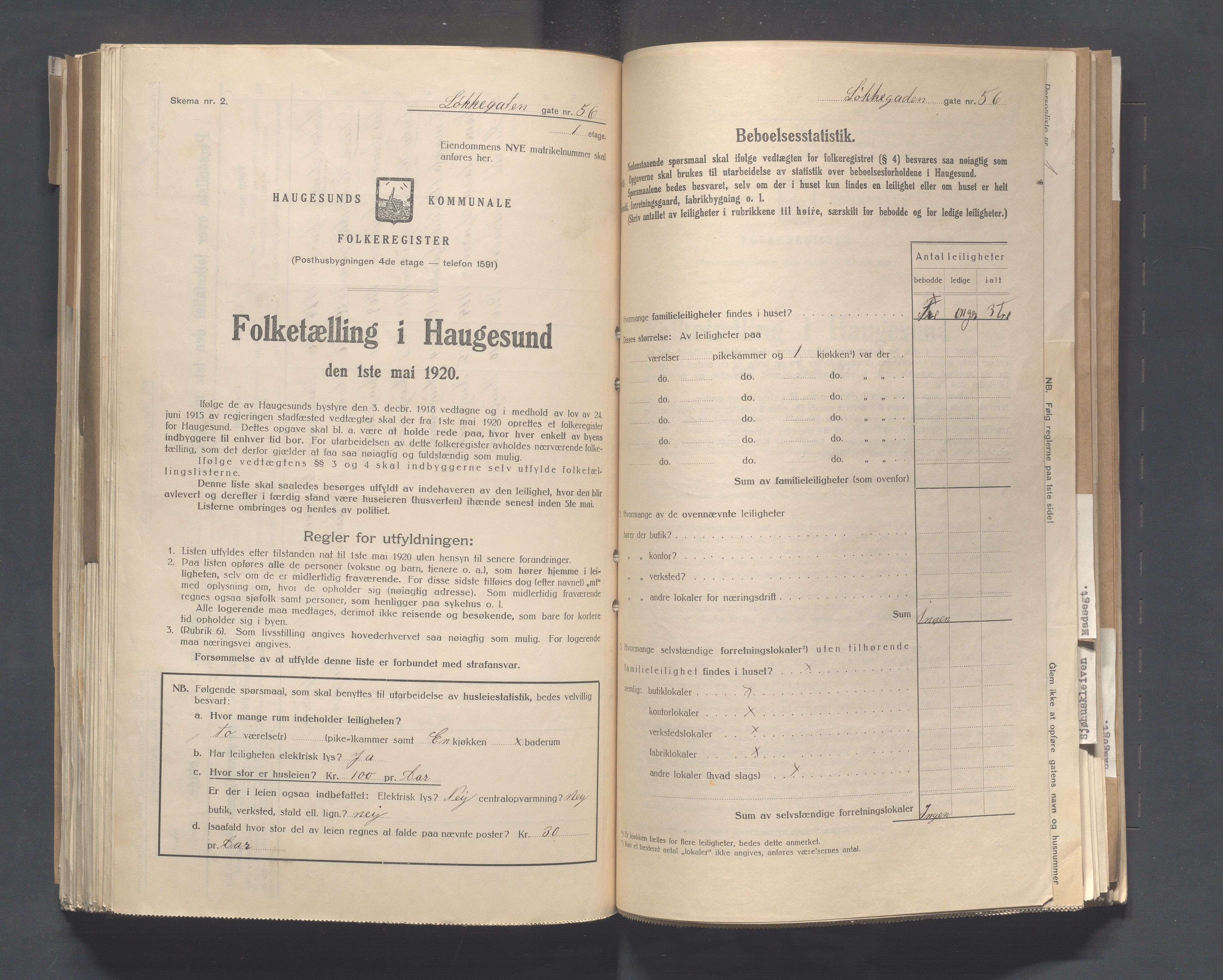 IKAR, Kommunal folketelling 1.5.1920 for Haugesund, 1920, s. 6251