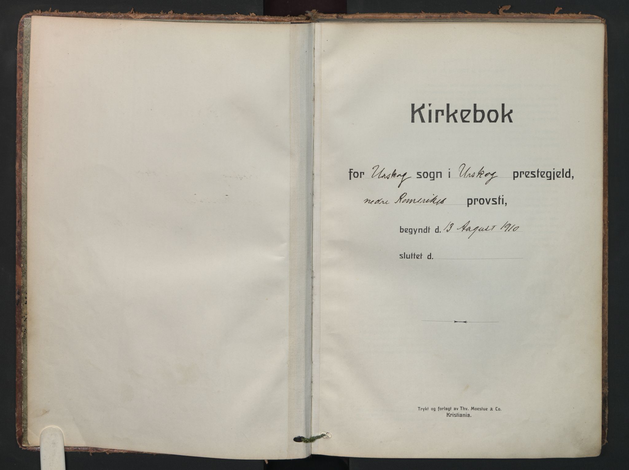 Aurskog prestekontor Kirkebøker, SAO/A-10304a/F/Fa/L0016: Ministerialbok nr. I 16, 1910-1934