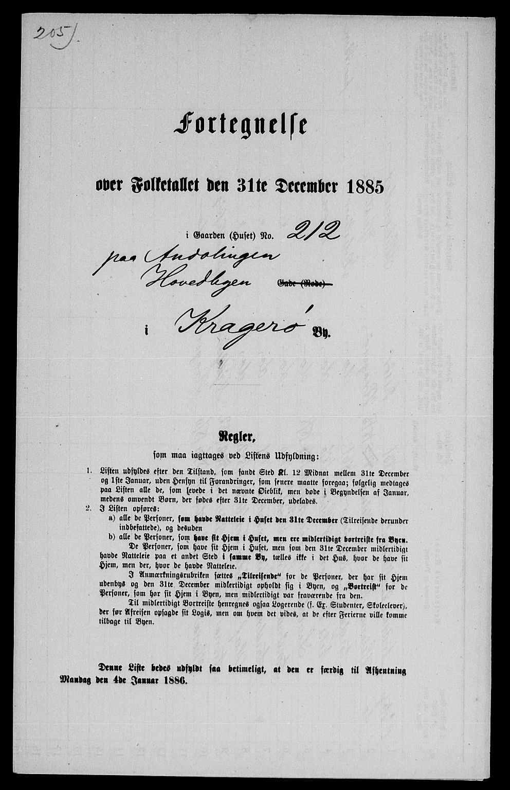 SAKO, Folketelling 1885 for 0801 Kragerø kjøpstad, 1885, s. 1439