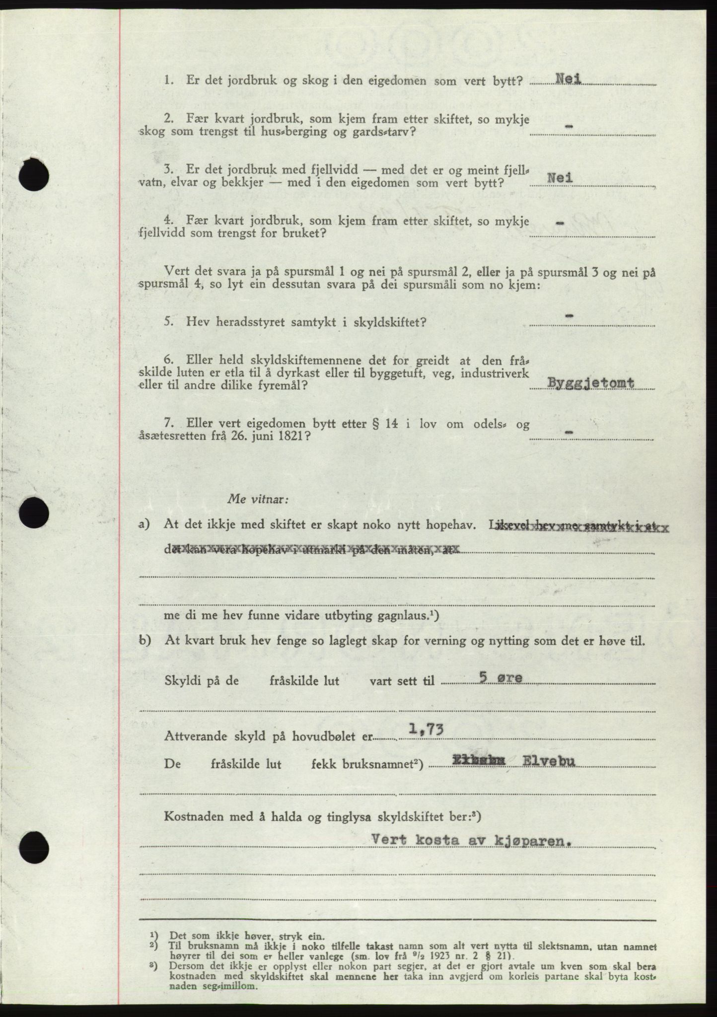 Søre Sunnmøre sorenskriveri, AV/SAT-A-4122/1/2/2C/L0078: Pantebok nr. 4A, 1946-1946, Dagboknr: 827/1946