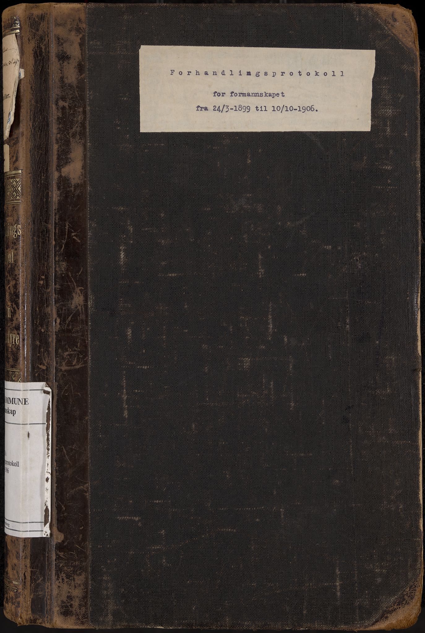 Holla formannskap og sentraladministrasjon, IKAK/0819021-1/A/L0004: Møtebok med register, 1899-1906