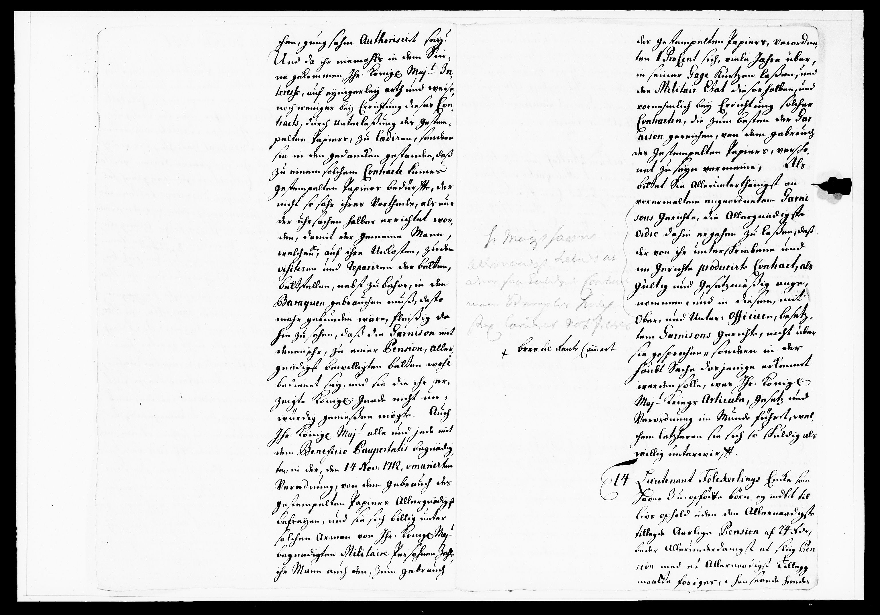 Krigskollegiet, Krigskancelliet, DRA/A-0006/-/1130-1137: Refererede sager, 1736, s. 55