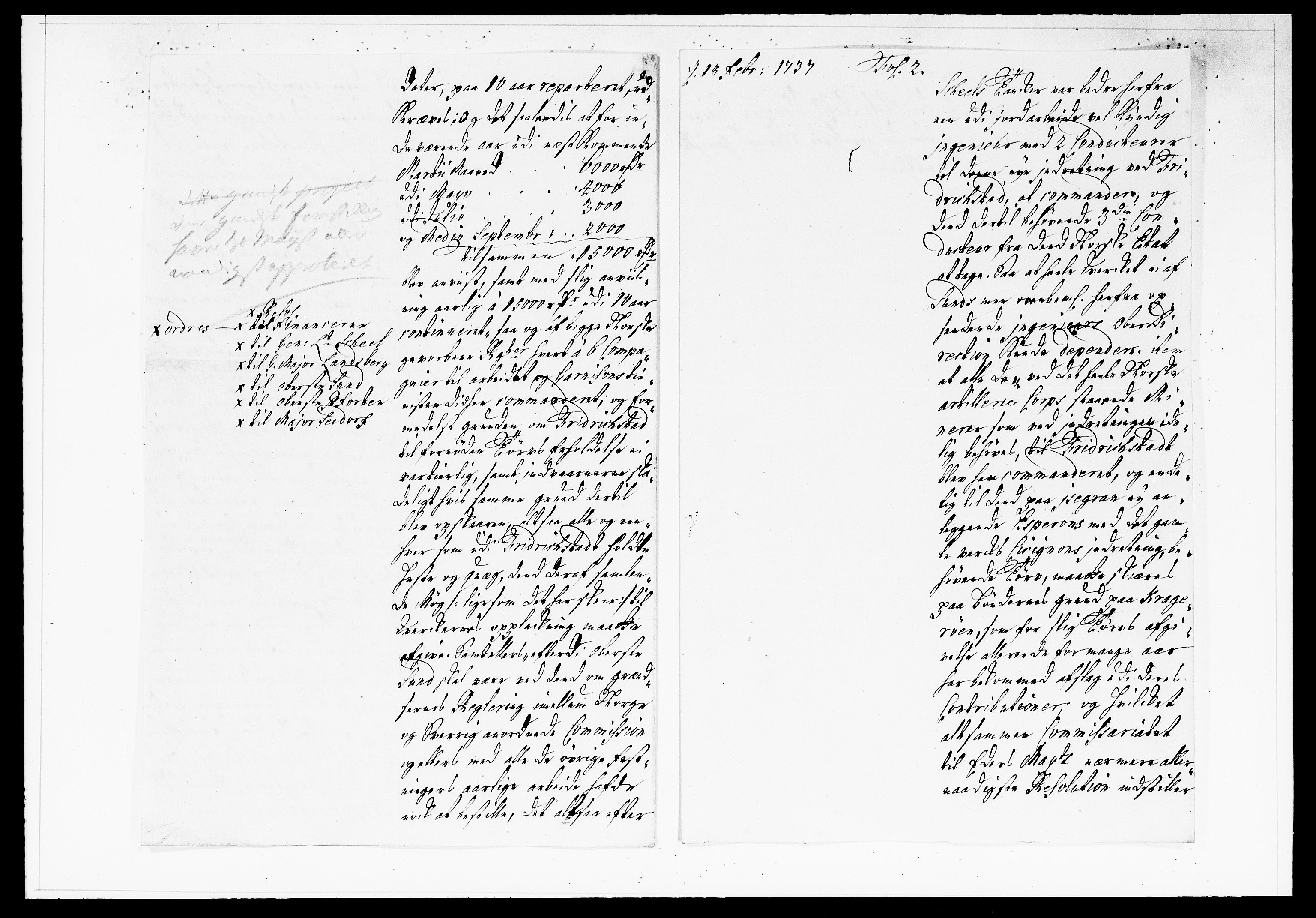 Krigskollegiet, Krigskancelliet, DRA/A-0006/-/1138-1142: Refererede sager, 1737, s. 63