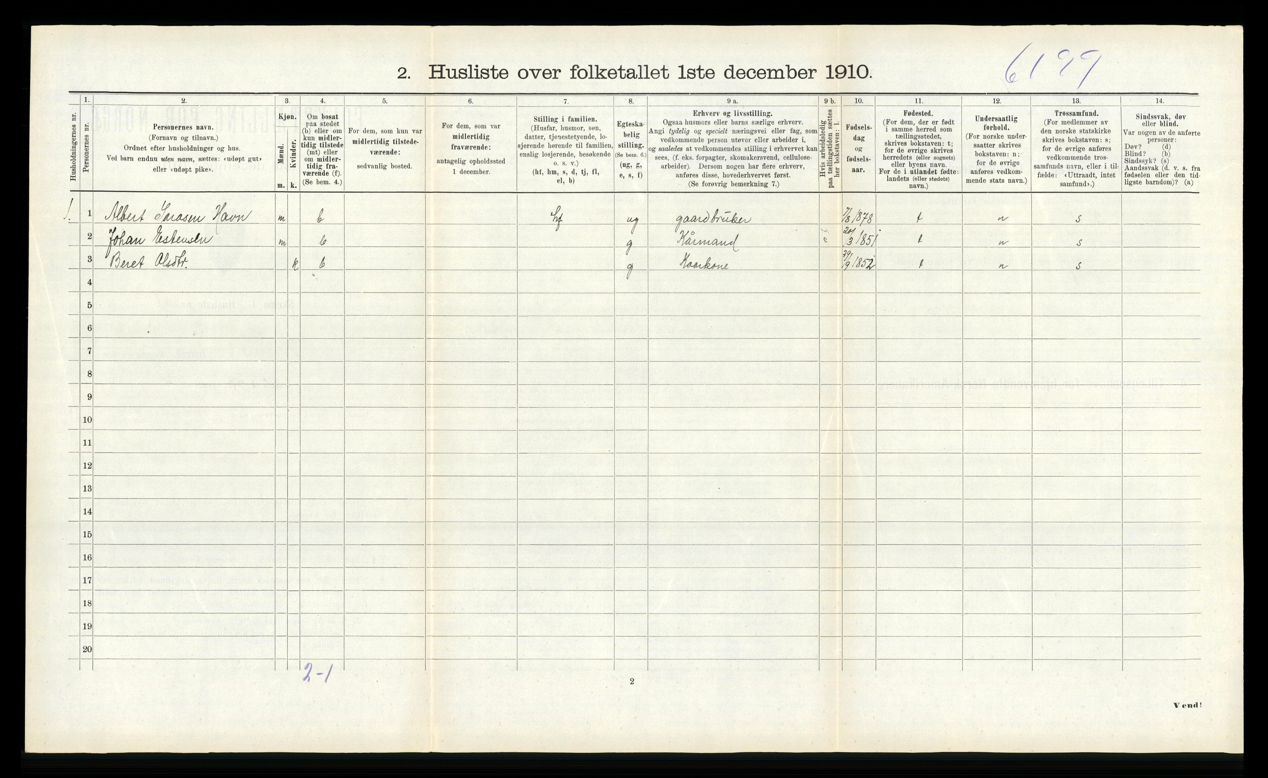 RA, Folketelling 1910 for 1617 Hitra herred, 1910, s. 494