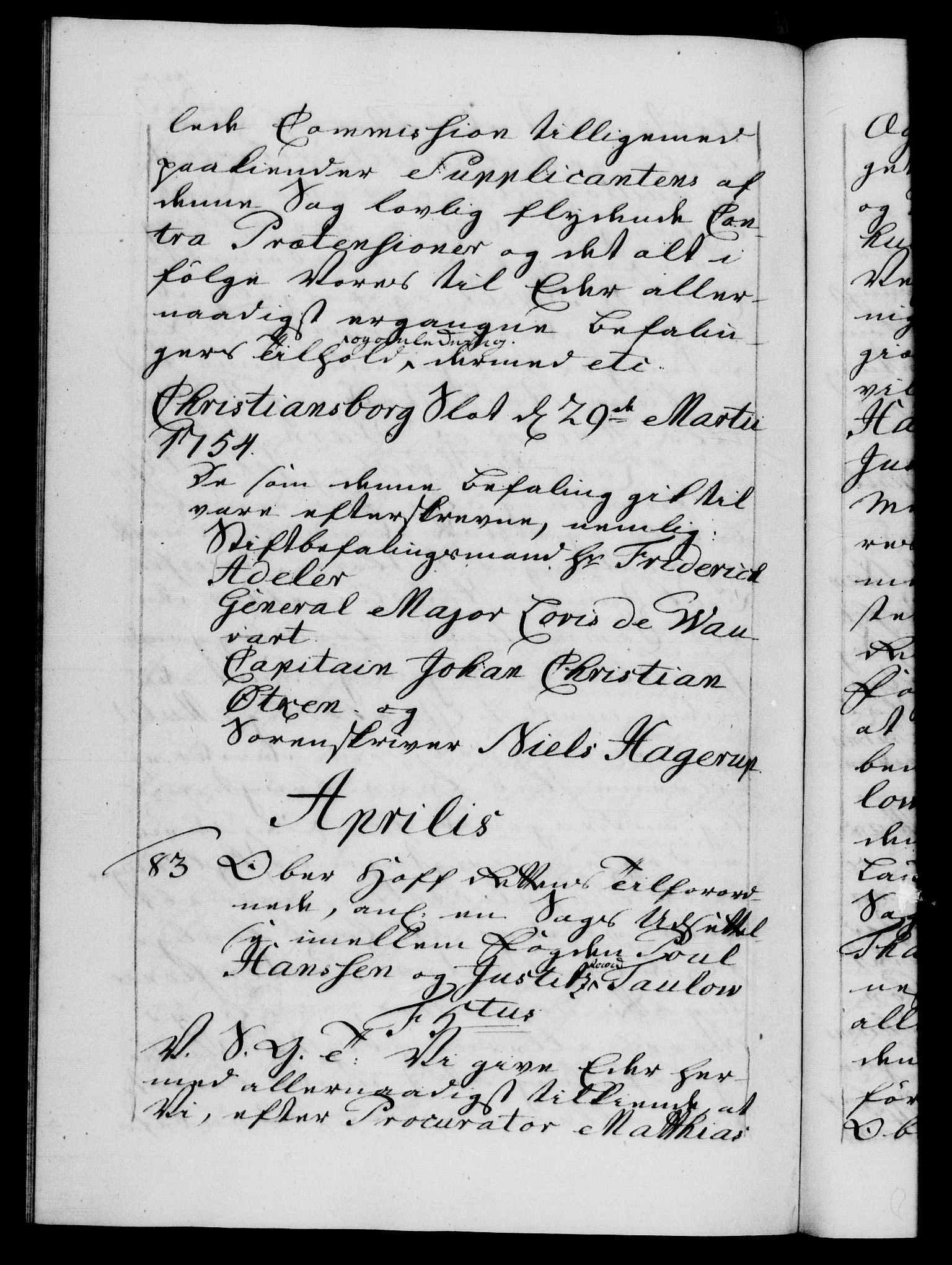 Danske Kanselli 1572-1799, AV/RA-EA-3023/F/Fc/Fca/Fcab/L0034: Norske tegnelser, 1753-1754, s. 523b