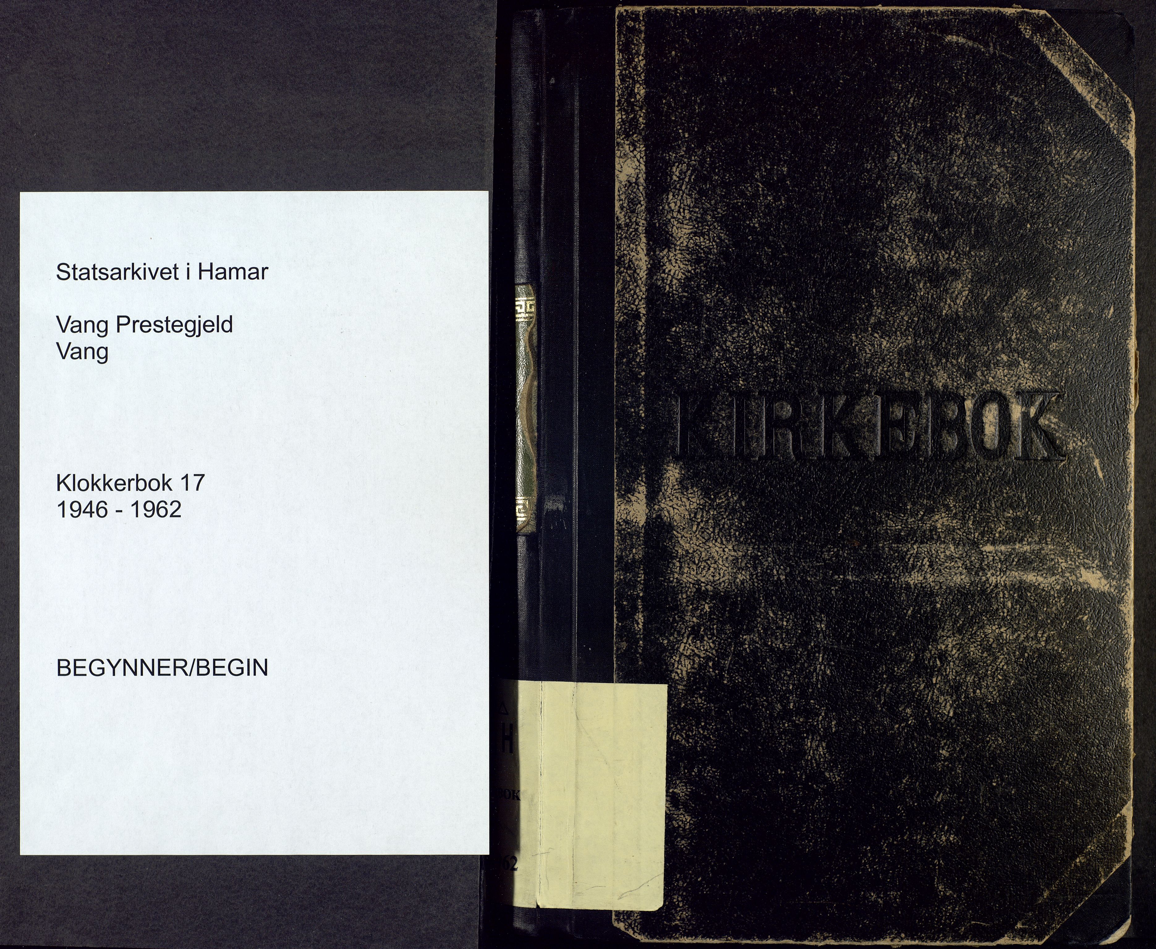 Vang prestekontor, Hedmark, SAH/PREST-008/H/Ha/Hab/L0017: Klokkerbok nr. 17, 1946-1962