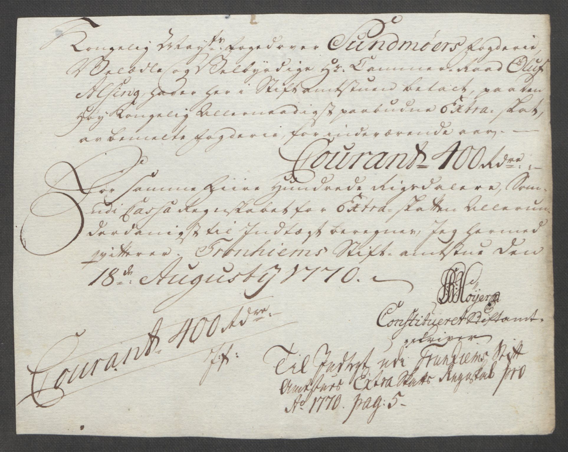 Rentekammeret inntil 1814, Reviderte regnskaper, Fogderegnskap, RA/EA-4092/R54/L3645: Ekstraskatten Sunnmøre, 1762-1772, s. 192