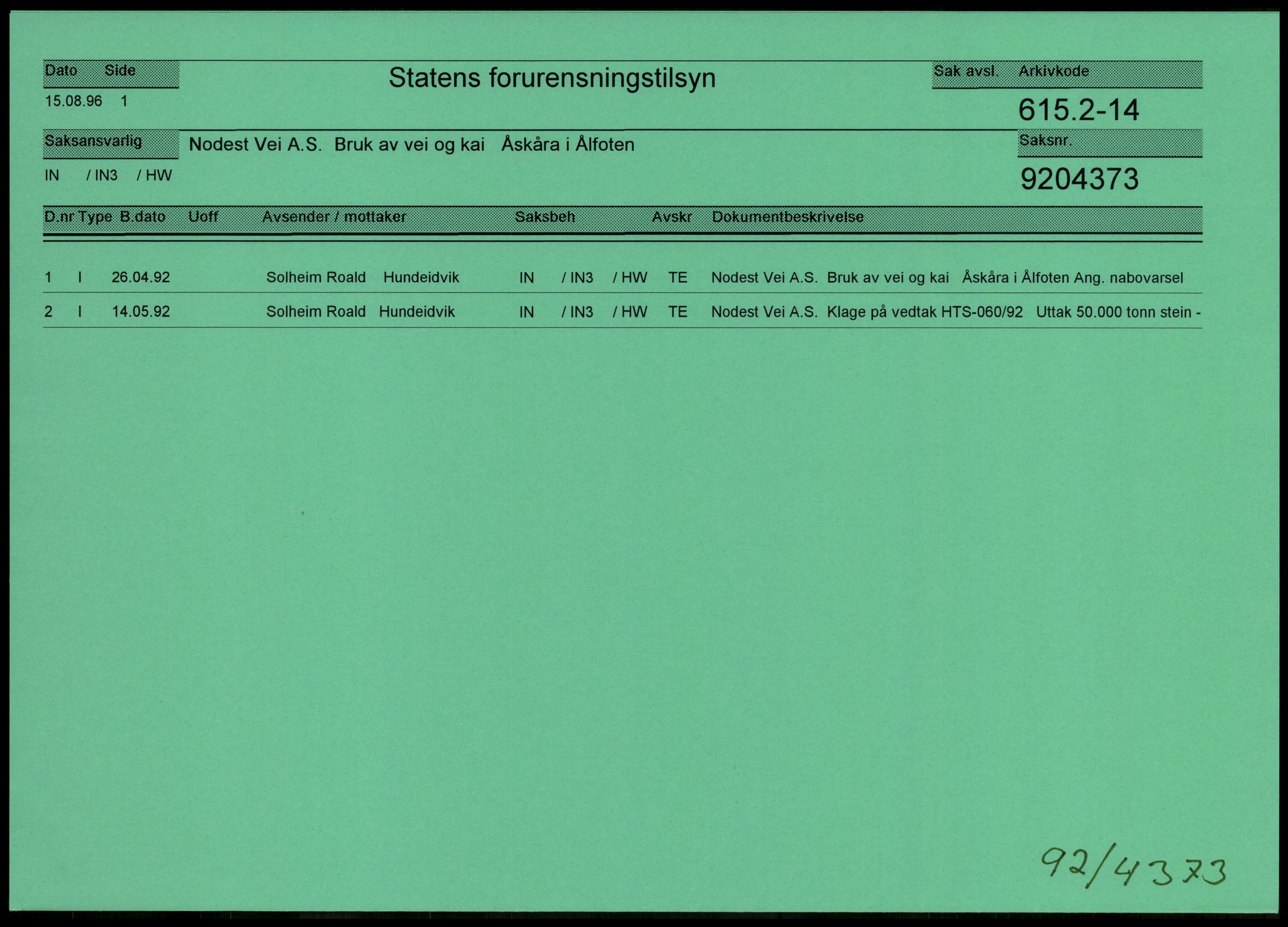 Statens forurensningstilsyn, hovedkontoret, AV/RA-S-4136/1/D/Da/L1368: Kommunalt avløpsvann, slam og avfall, vannforsyning, analyse, akvakultur og produktkontroll, 1983-1993, s. 150