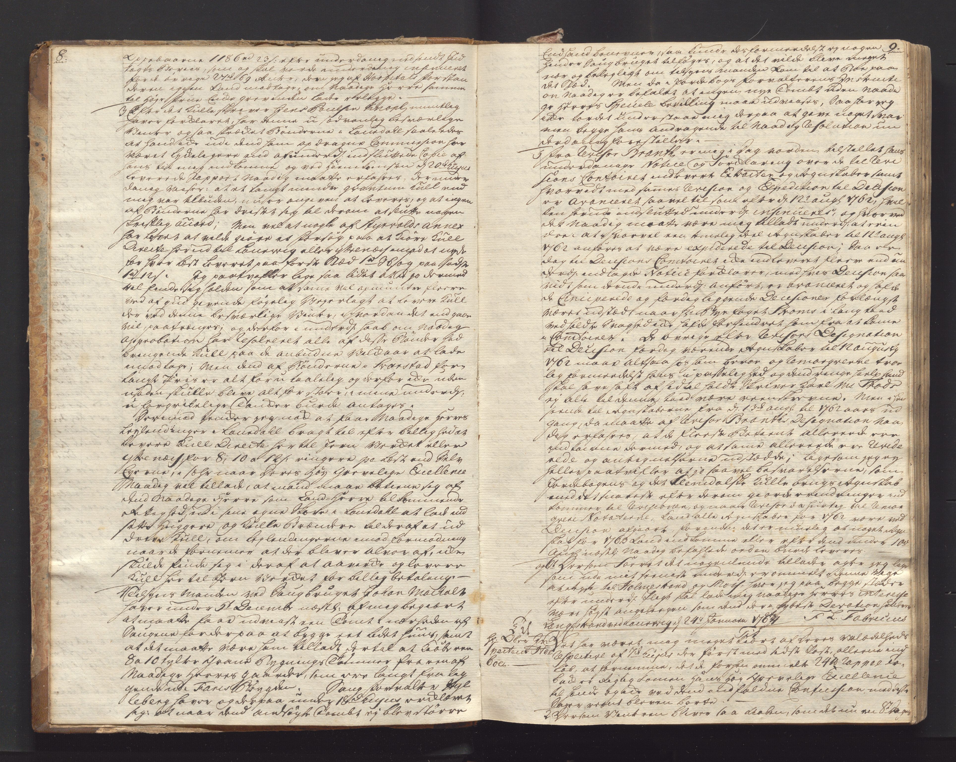Larvik grevskap, AV/SAKO-A-1056/B/Ba/Baa/L0044: Kopibok, 1764-1765