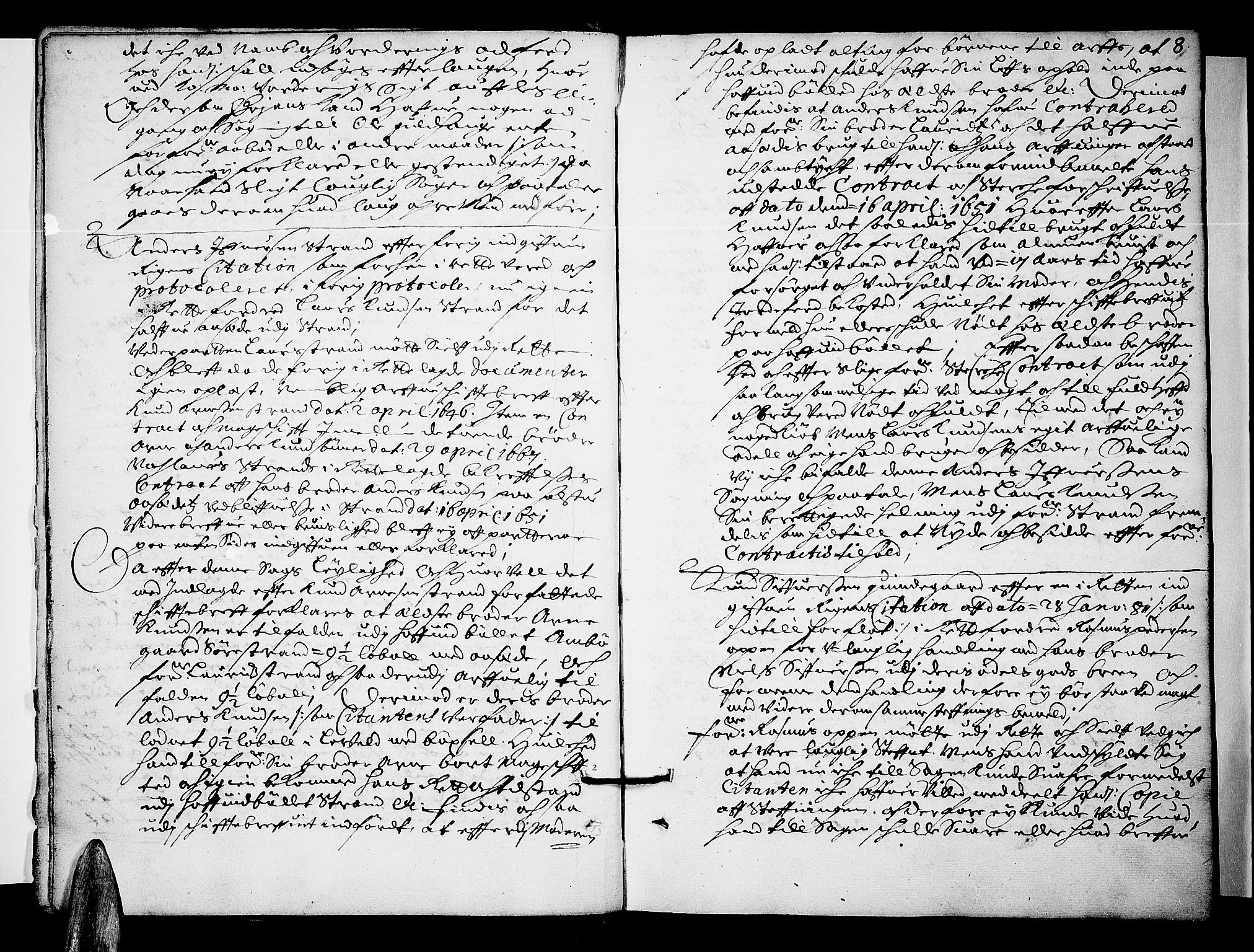Ringerike og Hallingdal sorenskriveri, SAKO/A-81/F/Fa/Faa/L0016: Tingbok, 1682, s. 8