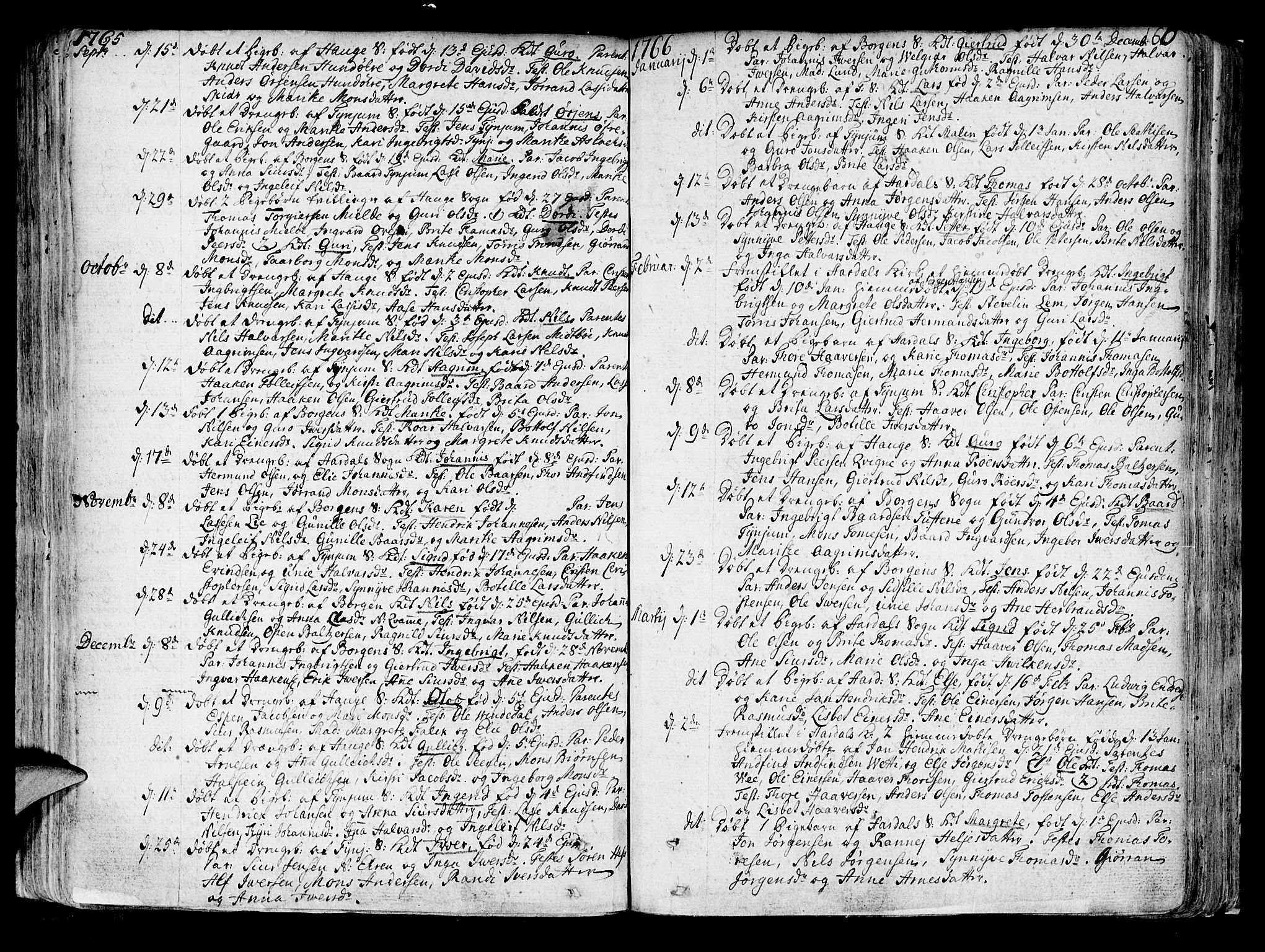 Lærdal sokneprestembete, SAB/A-81201: Ministerialbok nr. A 2, 1752-1782, s. 160