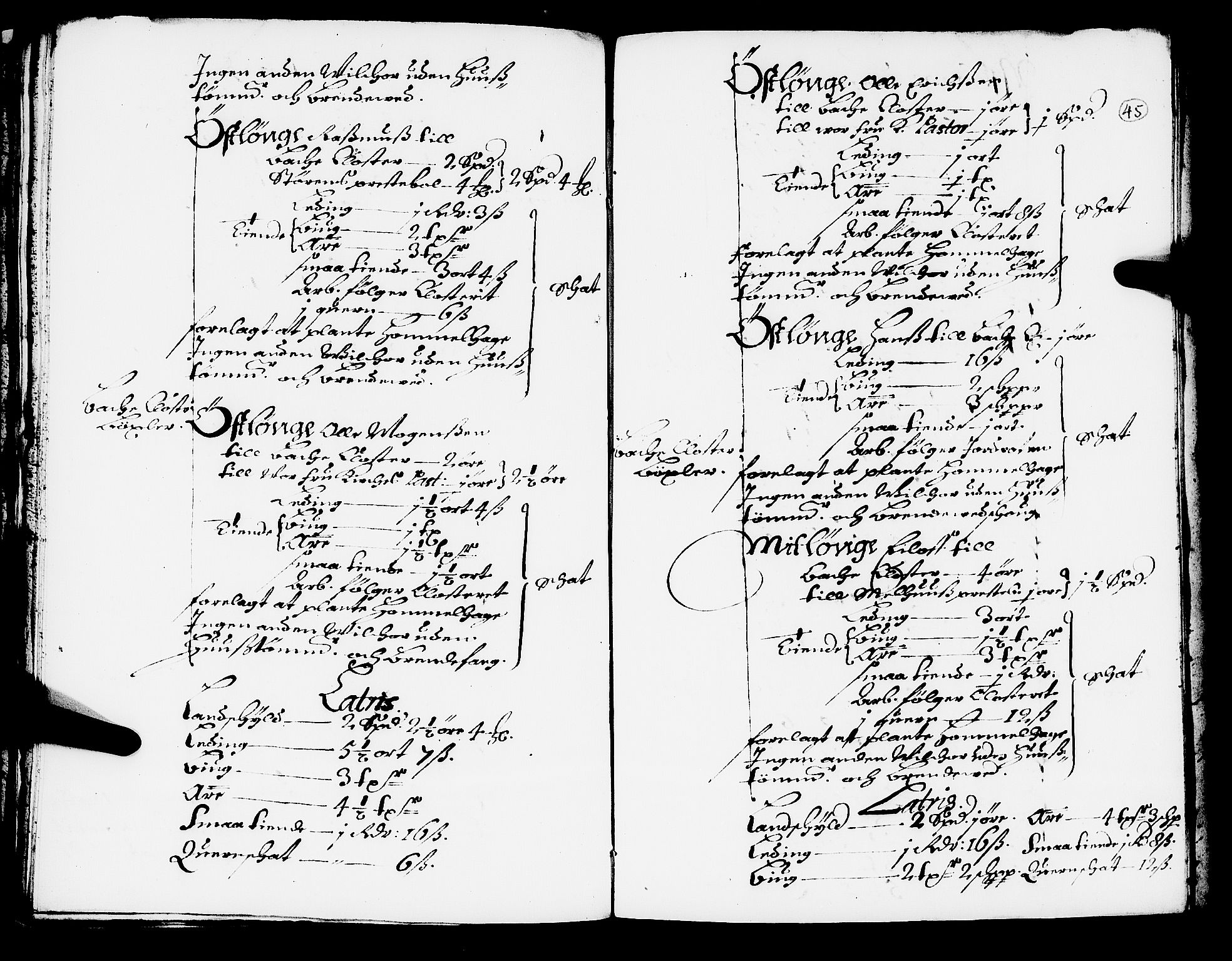 Rentekammeret inntil 1814, Realistisk ordnet avdeling, AV/RA-EA-4070/N/Nb/Nba/L0051: Gauldal fogderi, 1667, s. 44b-45a