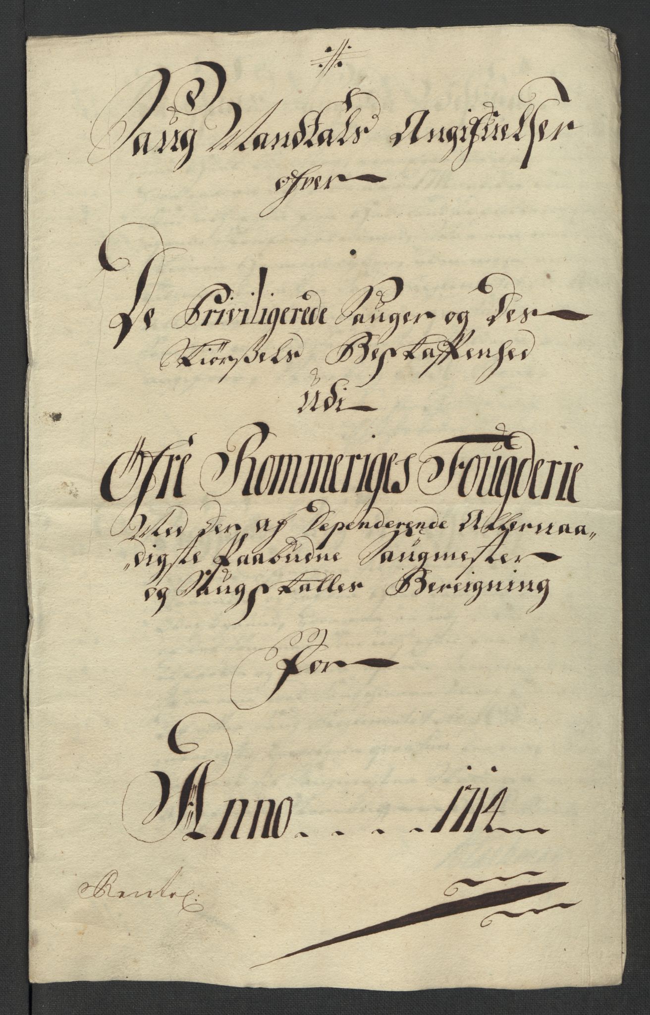 Rentekammeret inntil 1814, Reviderte regnskaper, Fogderegnskap, RA/EA-4092/R12/L0723: Fogderegnskap Øvre Romerike, 1713-1714, s. 225