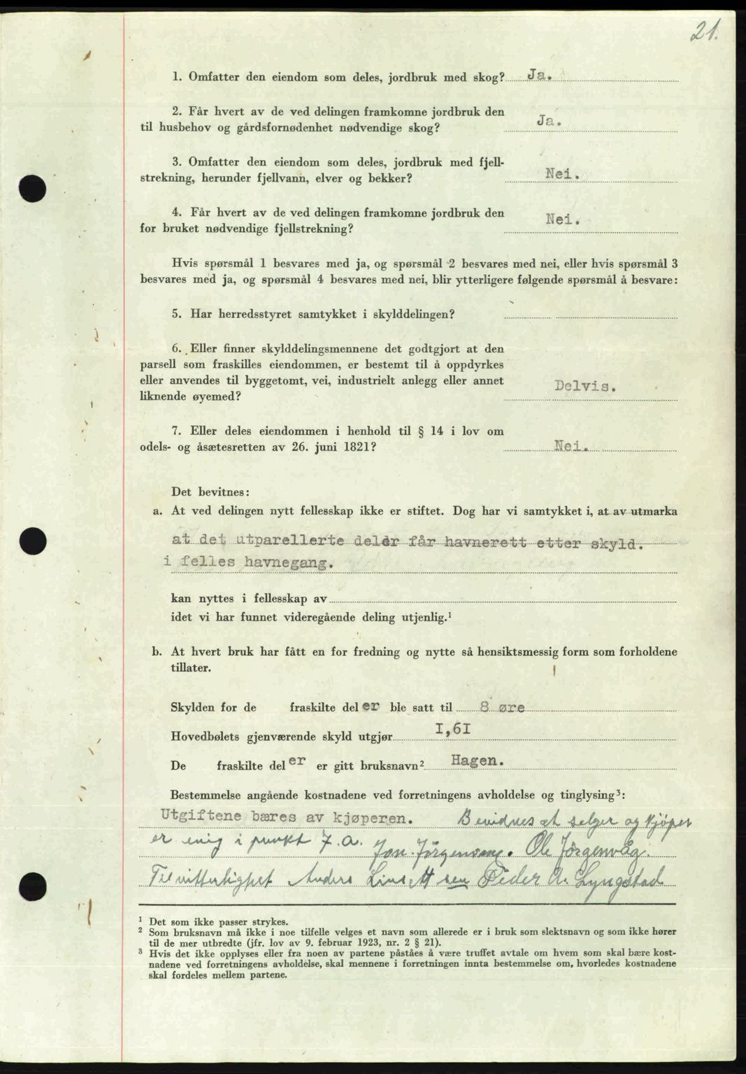 Nordmøre sorenskriveri, AV/SAT-A-4132/1/2/2Ca: Pantebok nr. A104, 1947-1947, Dagboknr: 280/1947
