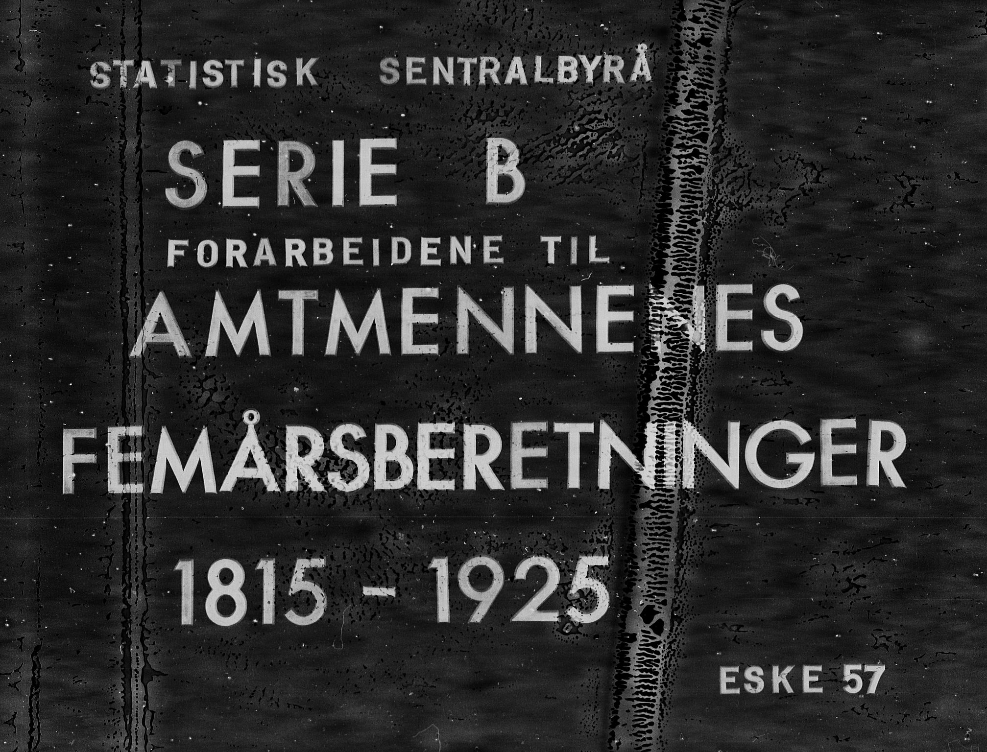 Statistisk sentralbyrå, Næringsøkonomiske emner, Generelt - Amtmennenes femårsberetninger, AV/RA-S-2233/F/Fa/L0057: --, 1876-1880, s. 1