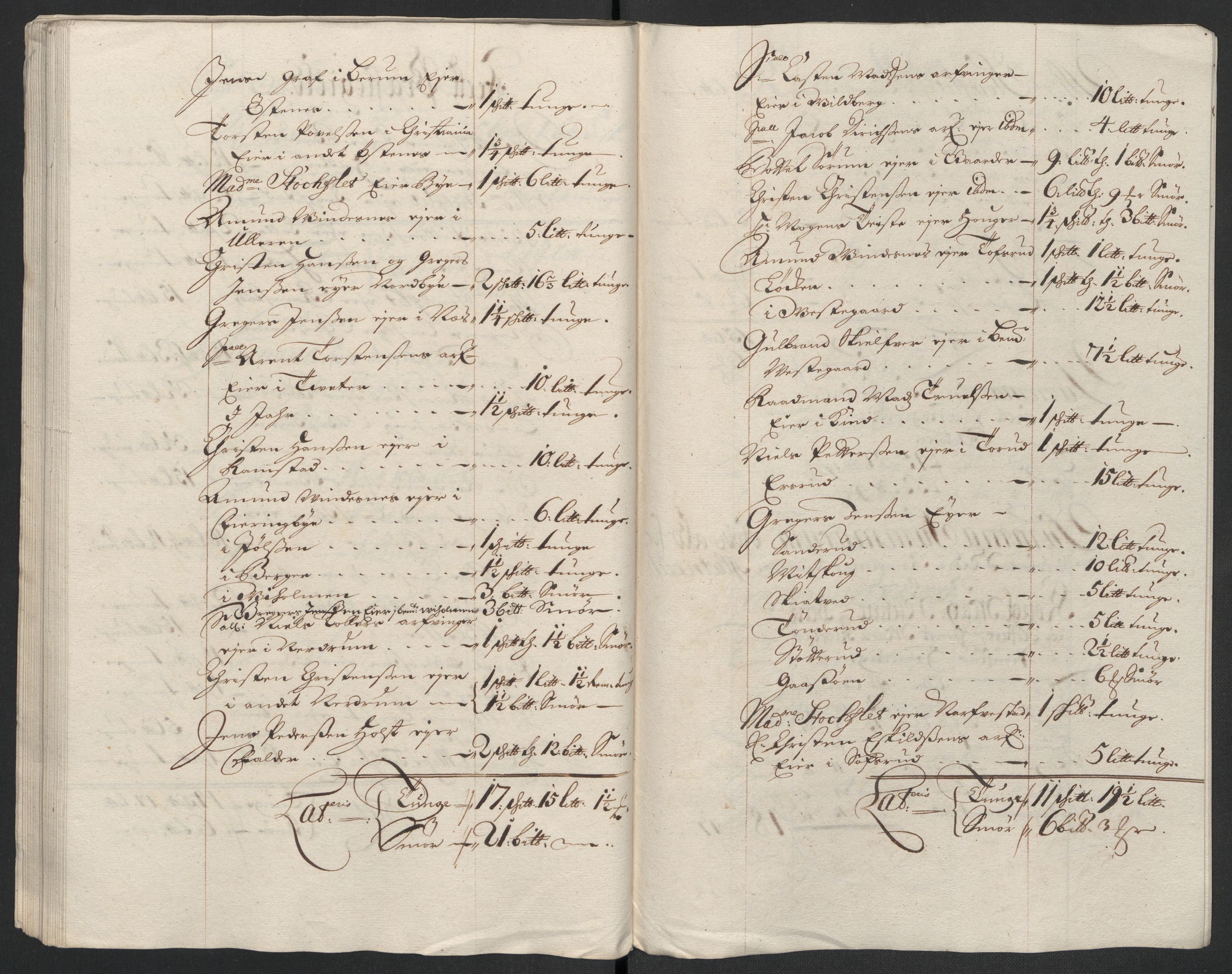 Rentekammeret inntil 1814, Reviderte regnskaper, Fogderegnskap, AV/RA-EA-4092/R11/L0584: Fogderegnskap Nedre Romerike, 1701, s. 172