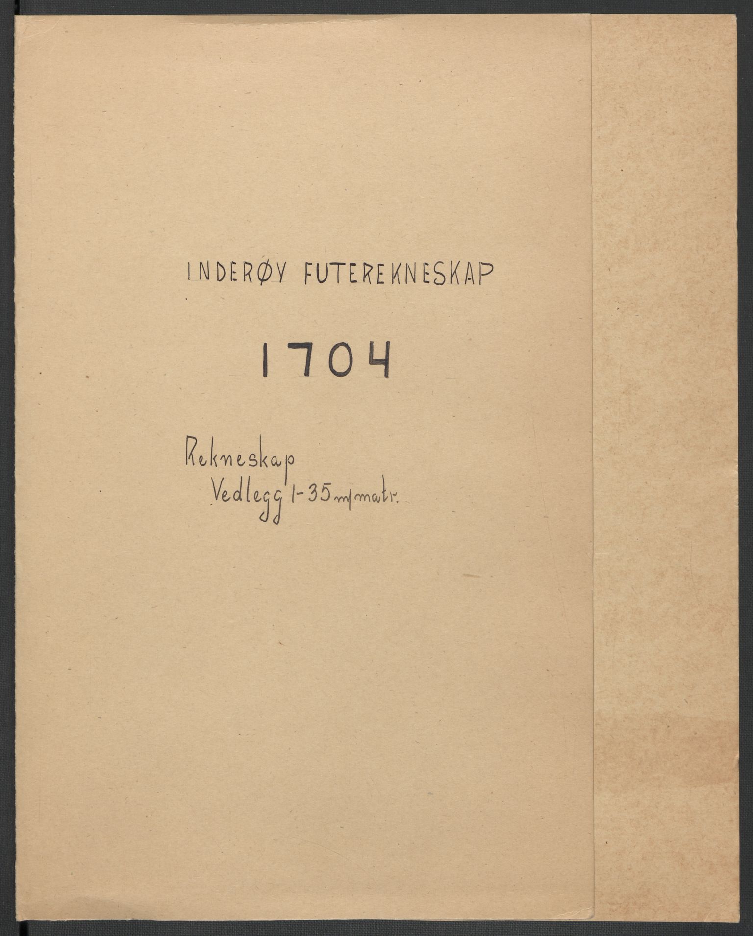 Rentekammeret inntil 1814, Reviderte regnskaper, Fogderegnskap, RA/EA-4092/R63/L4313: Fogderegnskap Inderøy, 1703-1704, s. 313