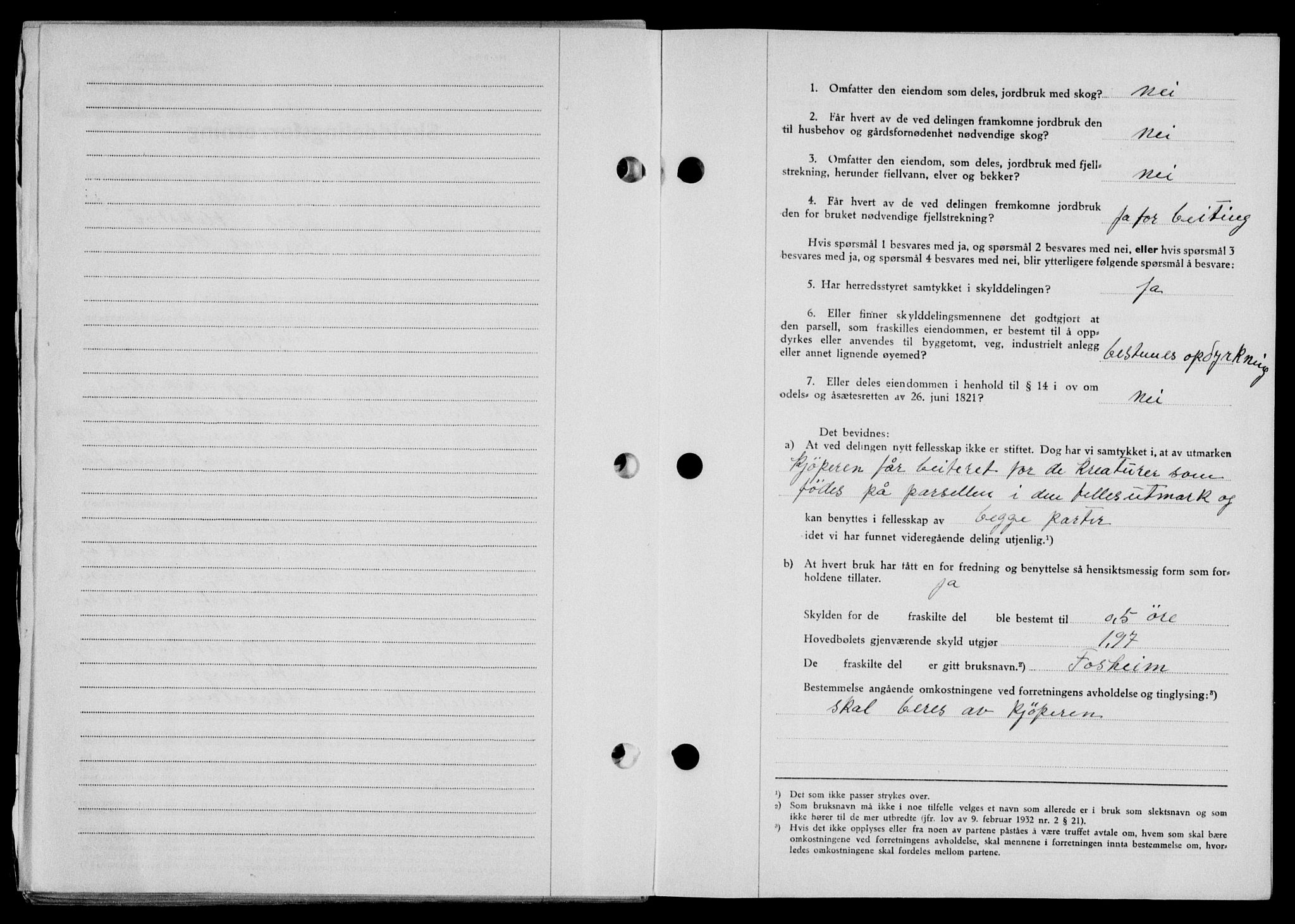 Lofoten sorenskriveri, SAT/A-0017/1/2/2C/L0016a: Pantebok nr. 16a, 1947-1947, Dagboknr: 1611/1947