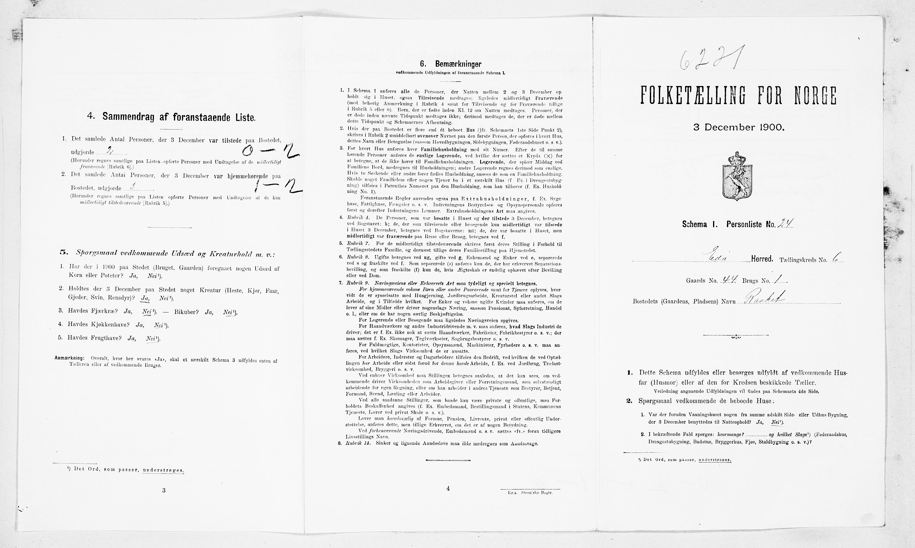 SAT, Folketelling 1900 for 1573 Edøy herred, 1900, s. 498