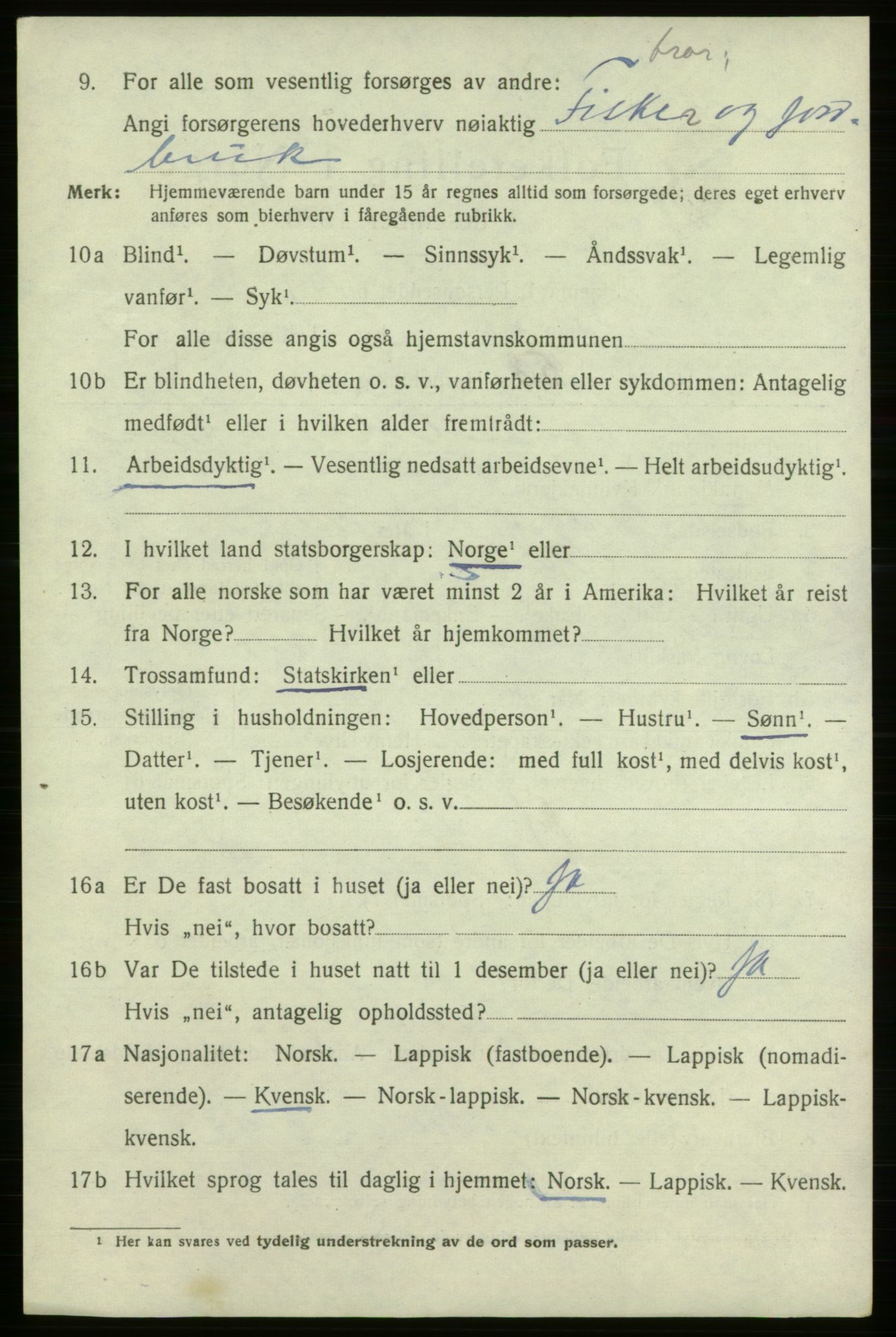 SATØ, Folketelling 1920 for 2003 Vadsø kjøpstad, 1920, s. 2186