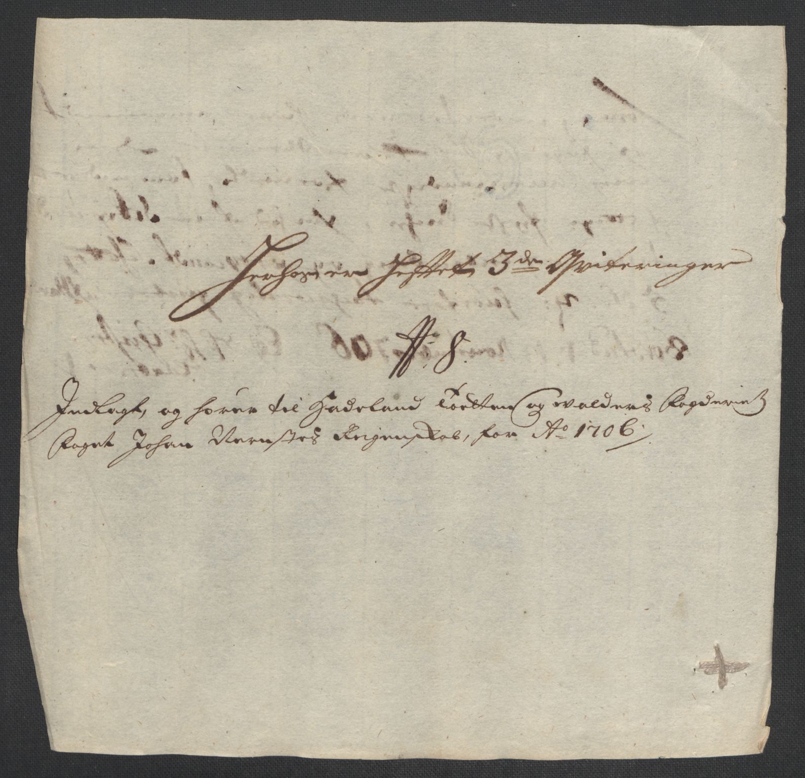 Rentekammeret inntil 1814, Reviderte regnskaper, Fogderegnskap, AV/RA-EA-4092/R18/L1304: Fogderegnskap Hadeland, Toten og Valdres, 1706, s. 295