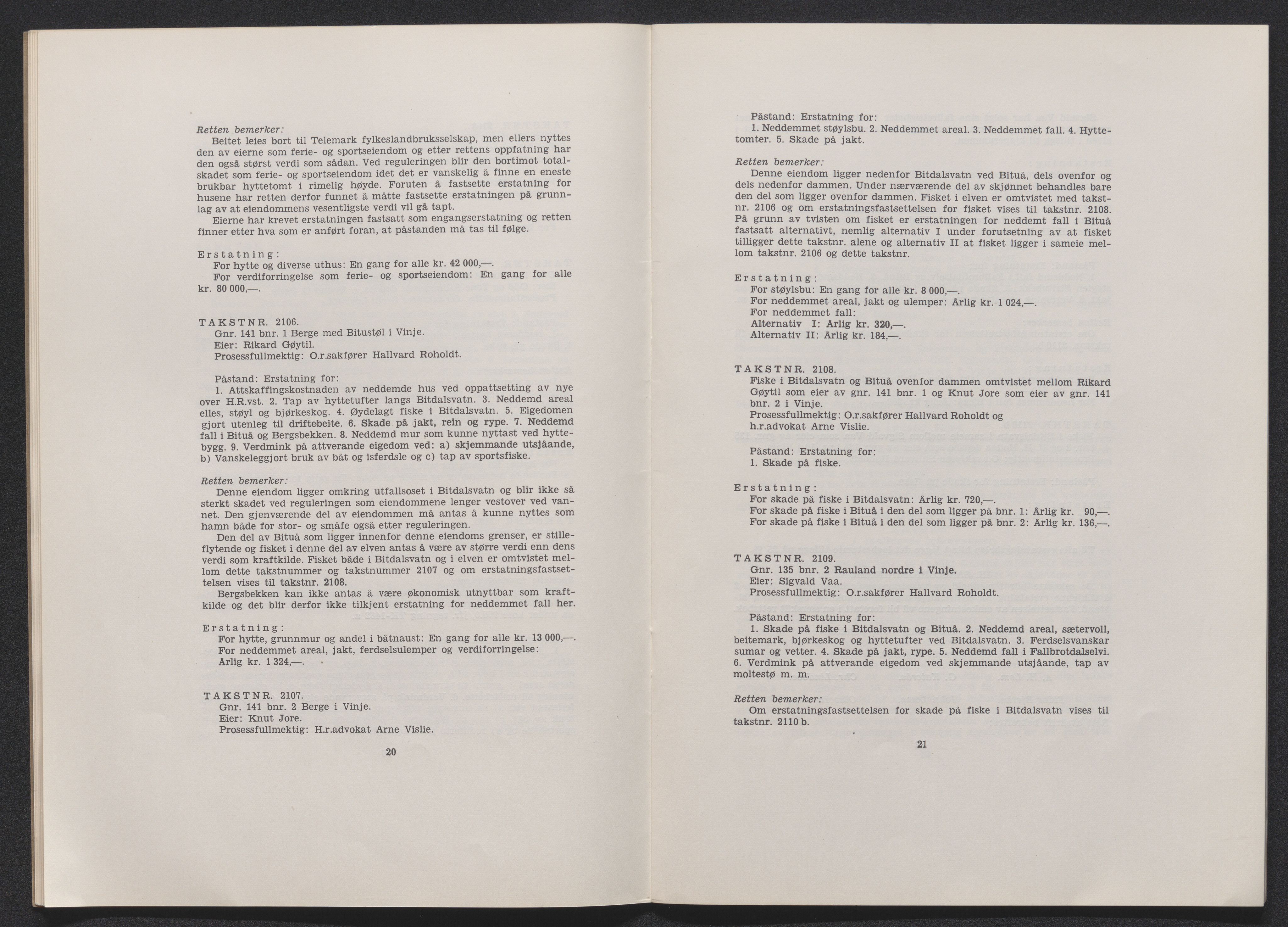 Vest-Telemark sorenskriveri, SAKO/A-134/F/Fo/Foc/L0002: Tokke og Vinjevassdraget rettsbøker, 1964-1973, s. 12