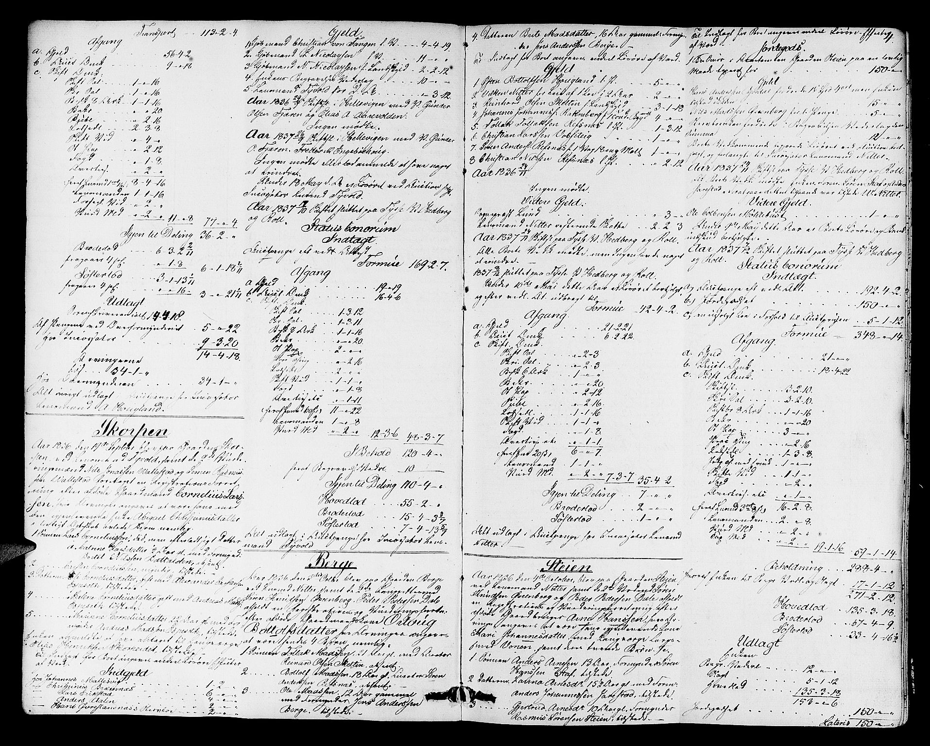Sunnfjord tingrett, AV/SAB-A-3201/1/H/Ha/Had/L0019: Skifteprotokoll, 1836-1845, s. 3b-4a