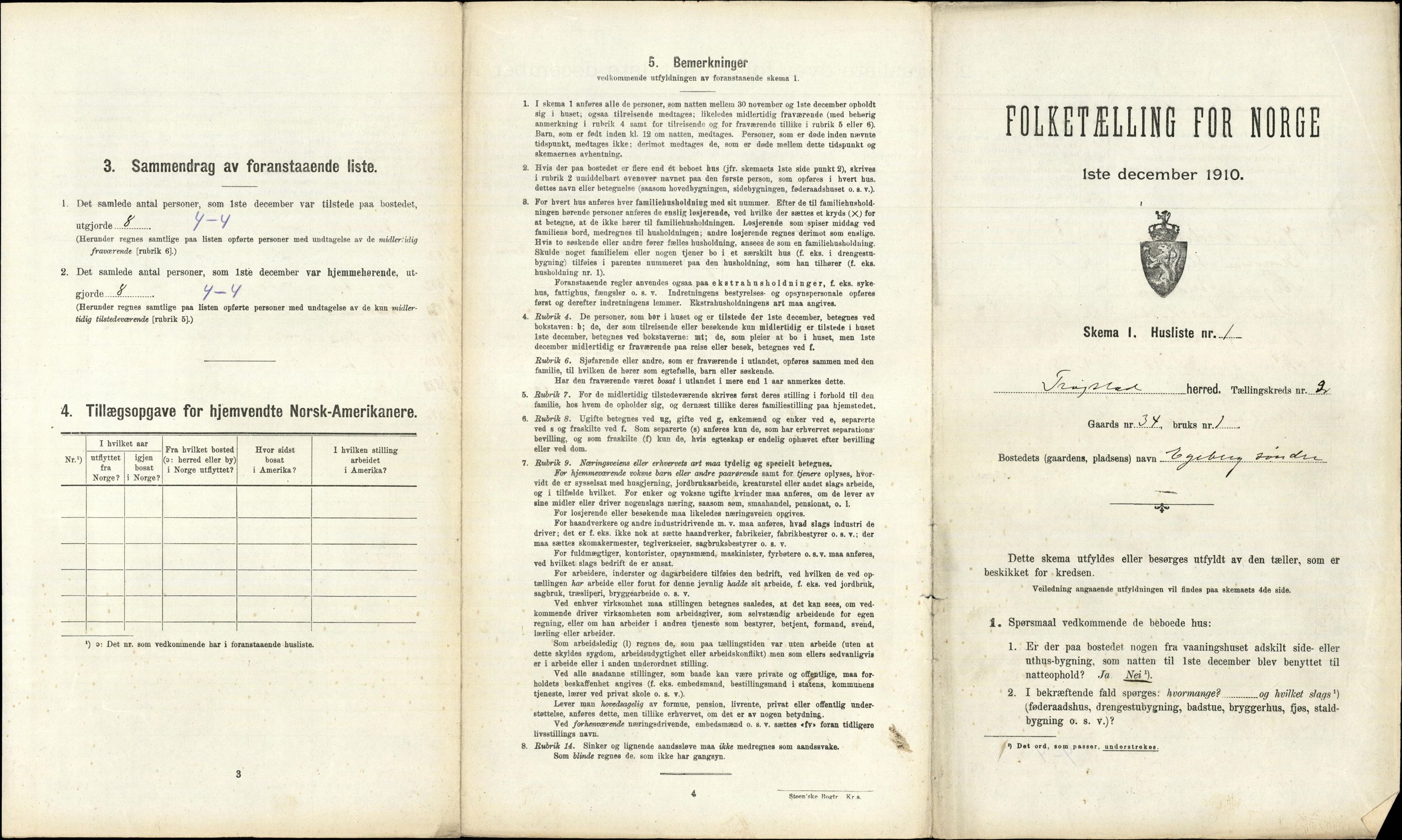 RA, Folketelling 1910 for 0122 Trøgstad herred, 1910, s. 151