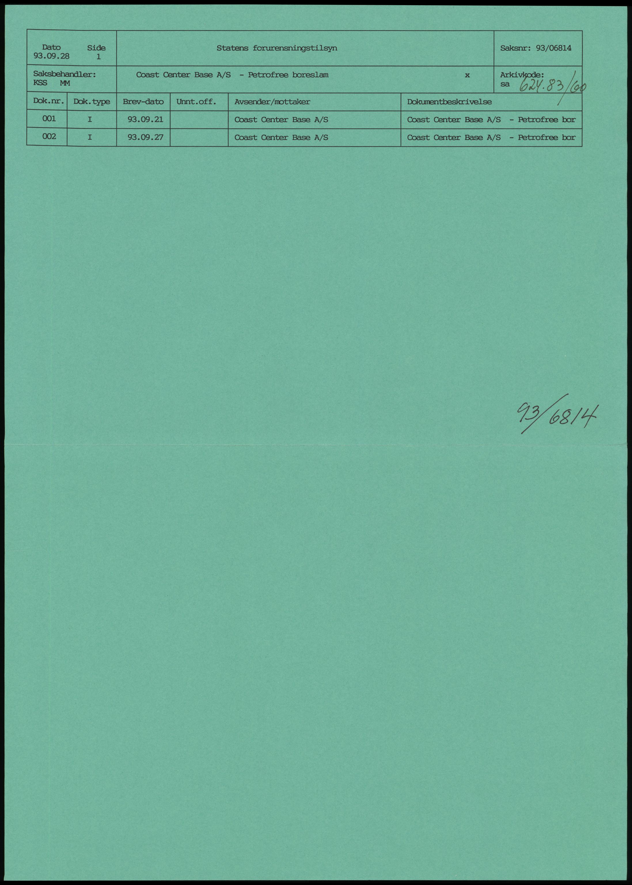 Statens forurensningstilsyn, hovedkontoret, AV/RA-S-4136/1/D/Da/L1583: Kommunalt avløpsvann, slam og avfall, vannforsyning, analyse, akvakultur og produktkontroll, 1987-1993