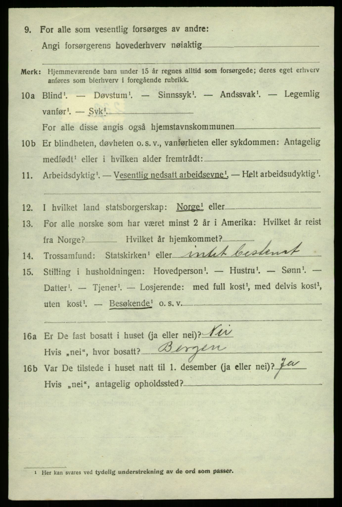 SAB, Folketelling 1920 for 1257 Alversund herred, 1920, s. 5303