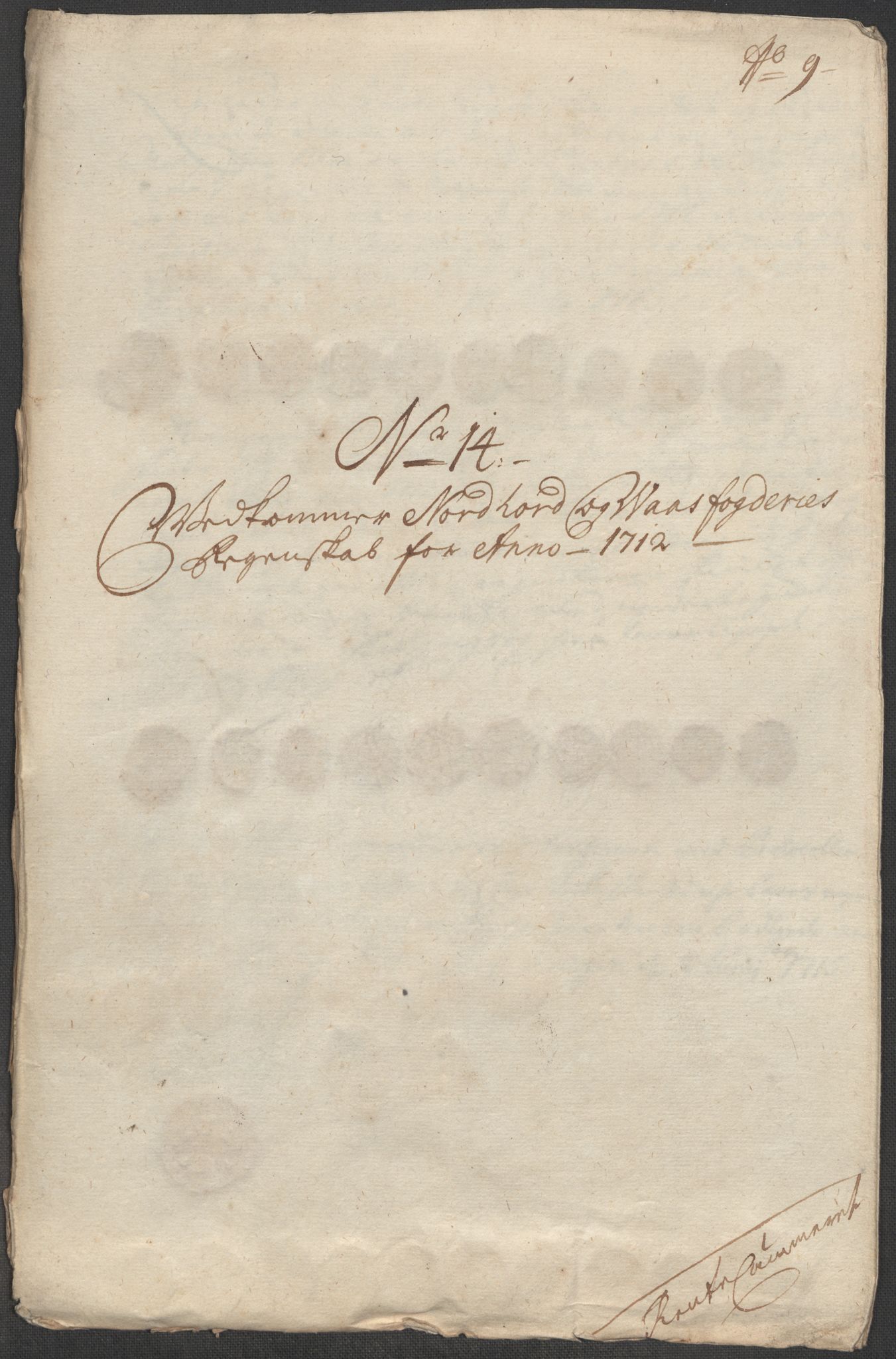 Rentekammeret inntil 1814, Reviderte regnskaper, Fogderegnskap, RA/EA-4092/R51/L3194: Fogderegnskap Nordhordland og Voss, 1712, s. 172