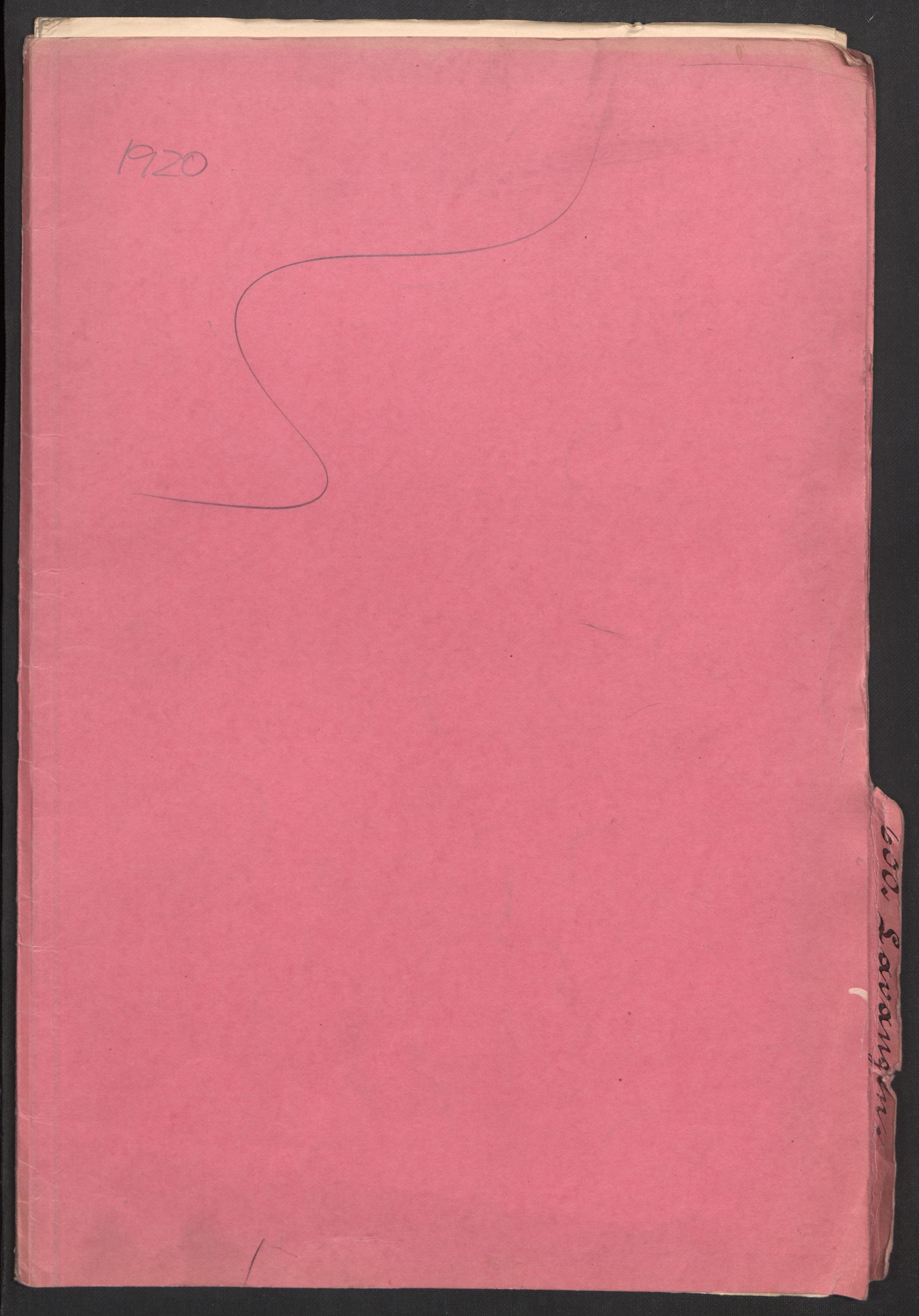 SATØ, Folketelling 1920 for 1920 Lavangen herred, 1920, s. 1