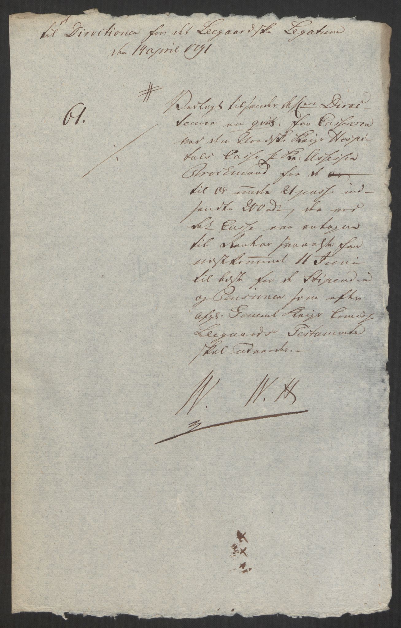 Forsvaret, Den norske kvesthuskasse/krigshospitalkasse, AV/RA-RAFA-1887/F/Fa/L0008: Konsepter, 1790-1793, s. 463