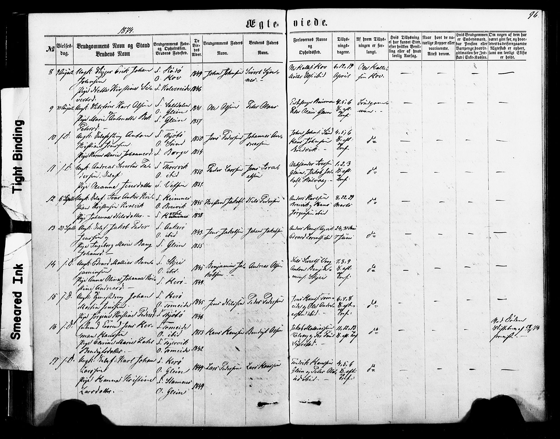 Ministerialprotokoller, klokkerbøker og fødselsregistre - Nordland, AV/SAT-A-1459/835/L0524: Ministerialbok nr. 835A02, 1865-1880, s. 96