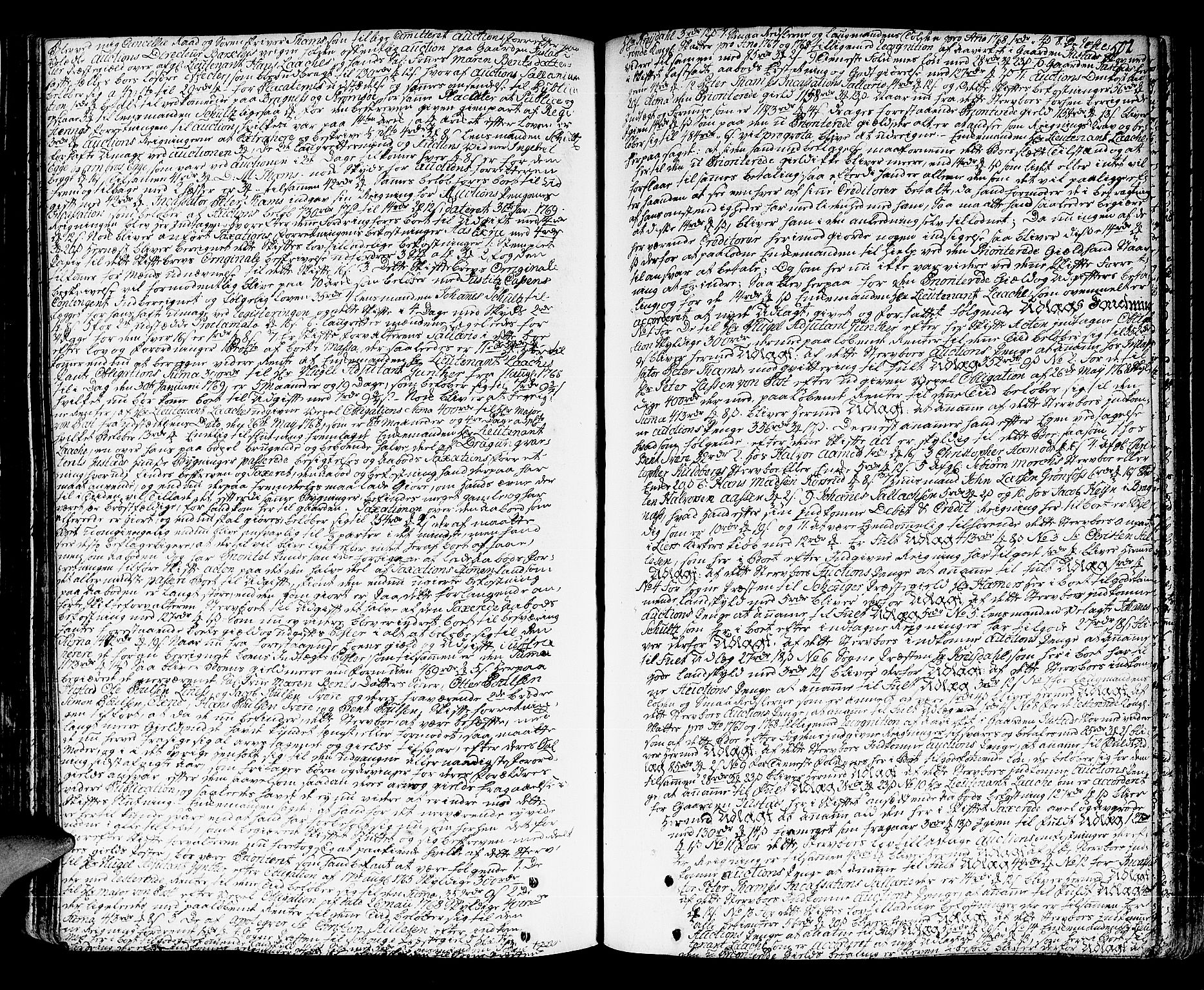 Lier, Røyken og Hurum sorenskriveri, SAKO/A-89/H/Hc/L0005: Skifteprotokoll, 1760-1774, s. 501b-502a