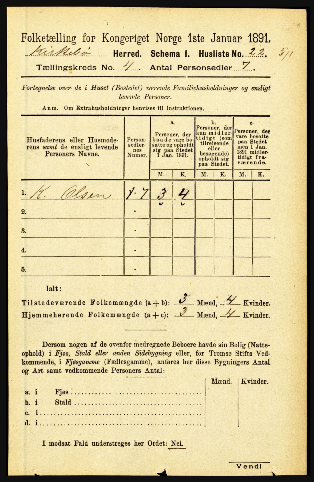 RA, Folketelling 1891 for 1416 Kyrkjebø herred, 1891, s. 857