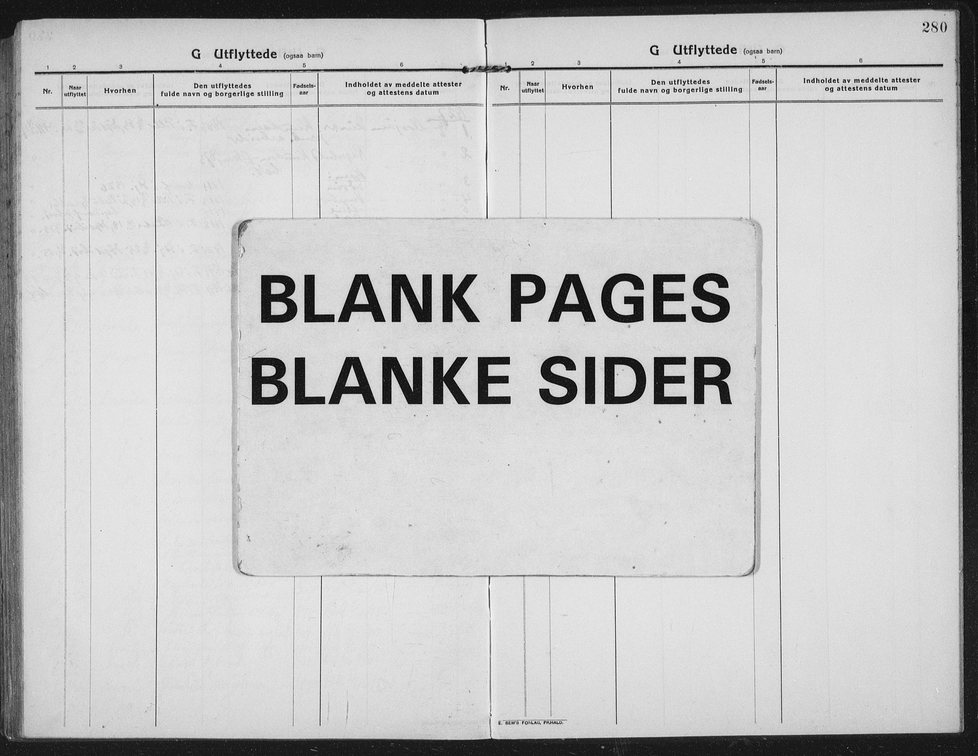 Ministerialprotokoller, klokkerbøker og fødselsregistre - Nord-Trøndelag, SAT/A-1458/709/L0083: Ministerialbok nr. 709A23, 1916-1928, s. 280