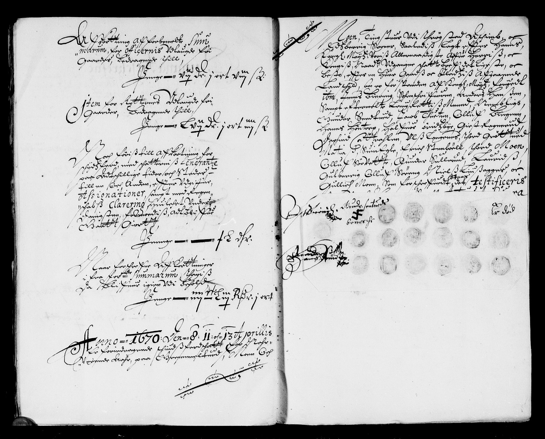 Rentekammeret inntil 1814, Reviderte regnskaper, Stiftamtstueregnskaper, Landkommissariatet på Akershus og Akershus stiftamt, AV/RA-EA-5869/R/Rb/L0073: Akershus stiftamt, 1670