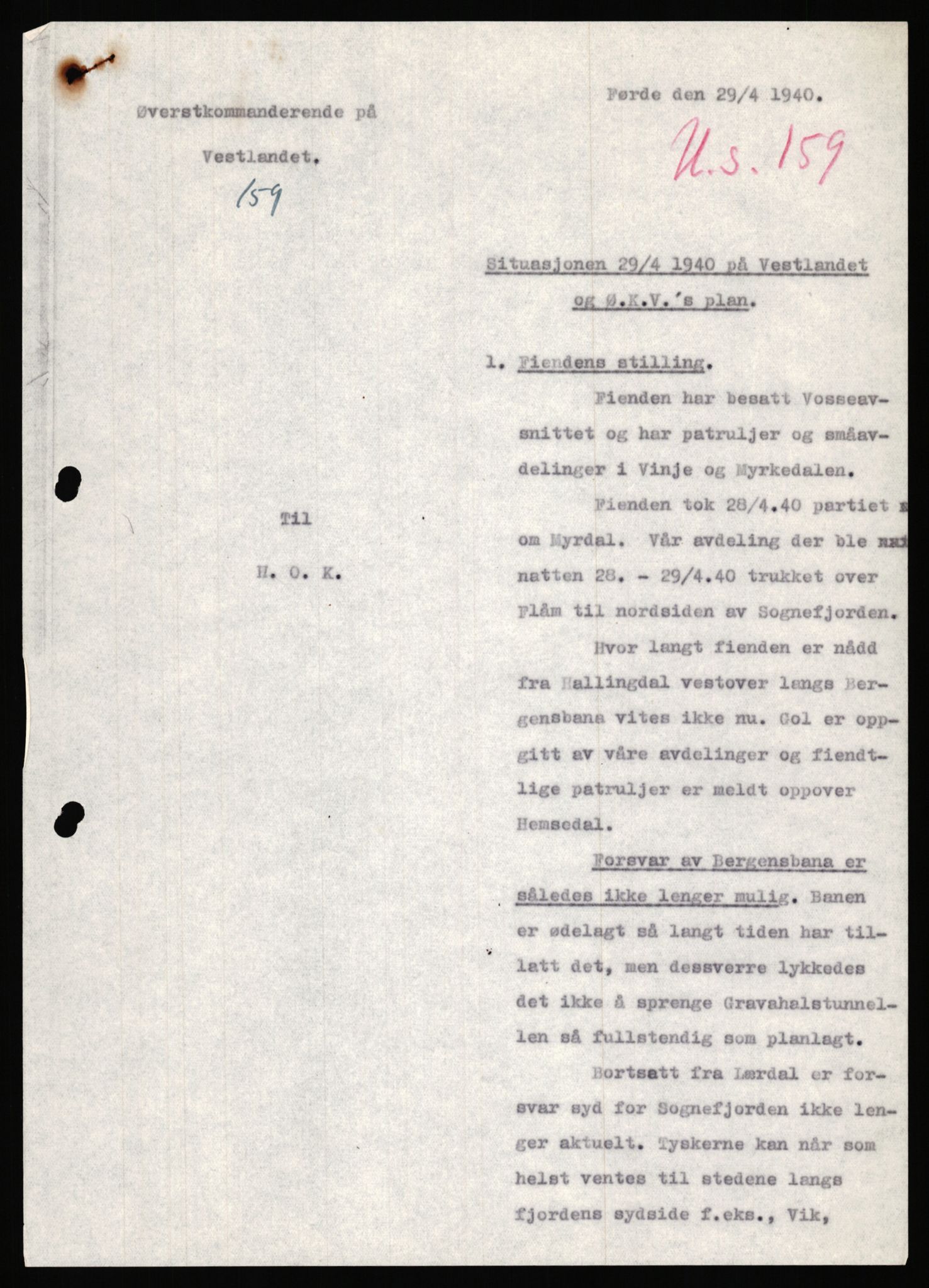 Forsvaret, Forsvarets krigshistoriske avdeling, AV/RA-RAFA-2017/Y/Ya/L0031: II-C-11-51 - Hærens overkommando, 1940, s. 458