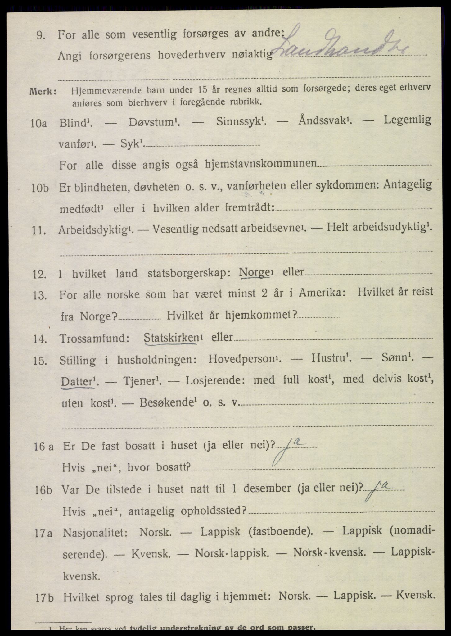 SAT, Folketelling 1920 for 1824 Vefsn herred, 1920, s. 9150