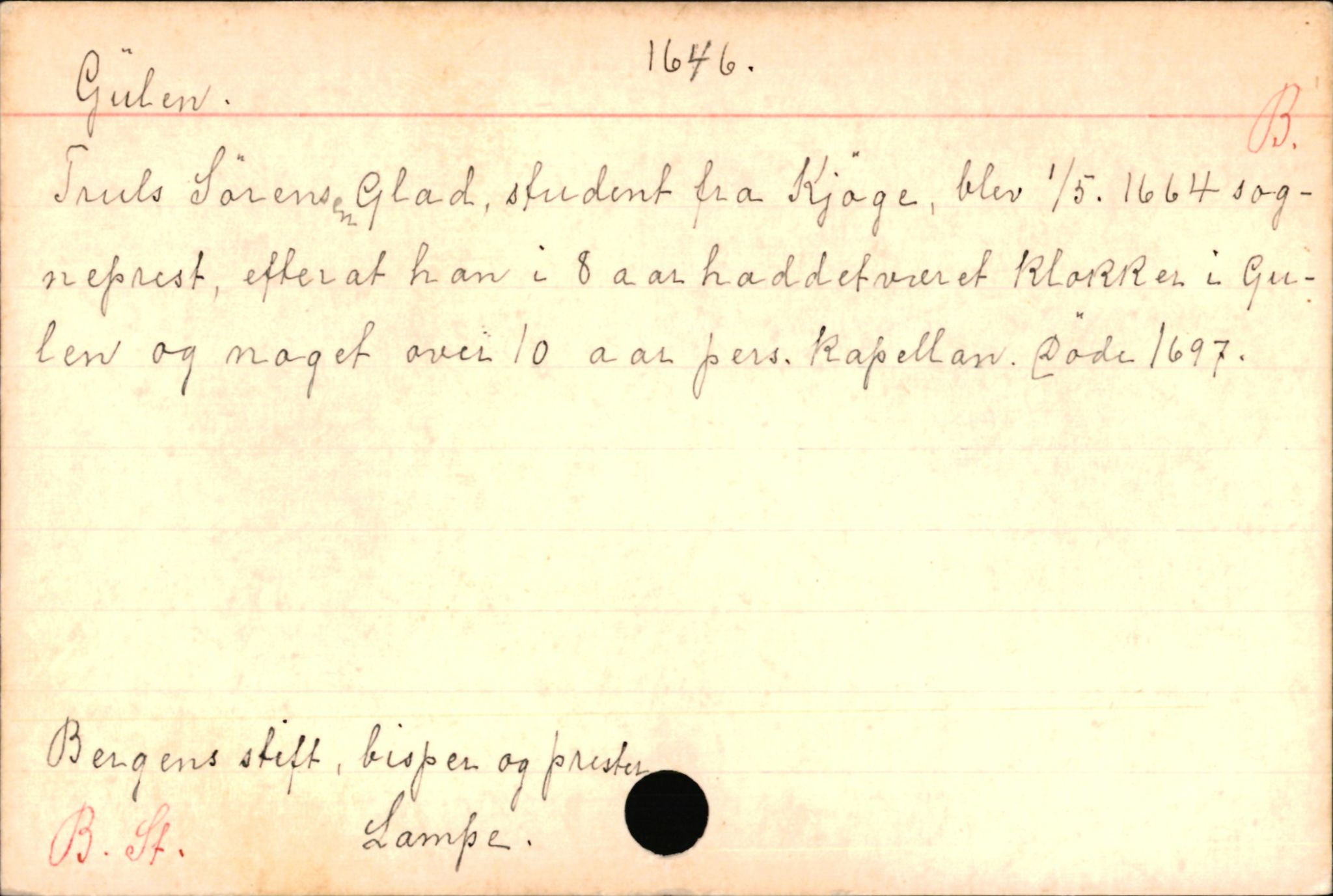 Haugen, Johannes - lærer, SAB/SAB/PA-0036/01/L0001: Om klokkere og lærere, 1521-1904, s. 7877