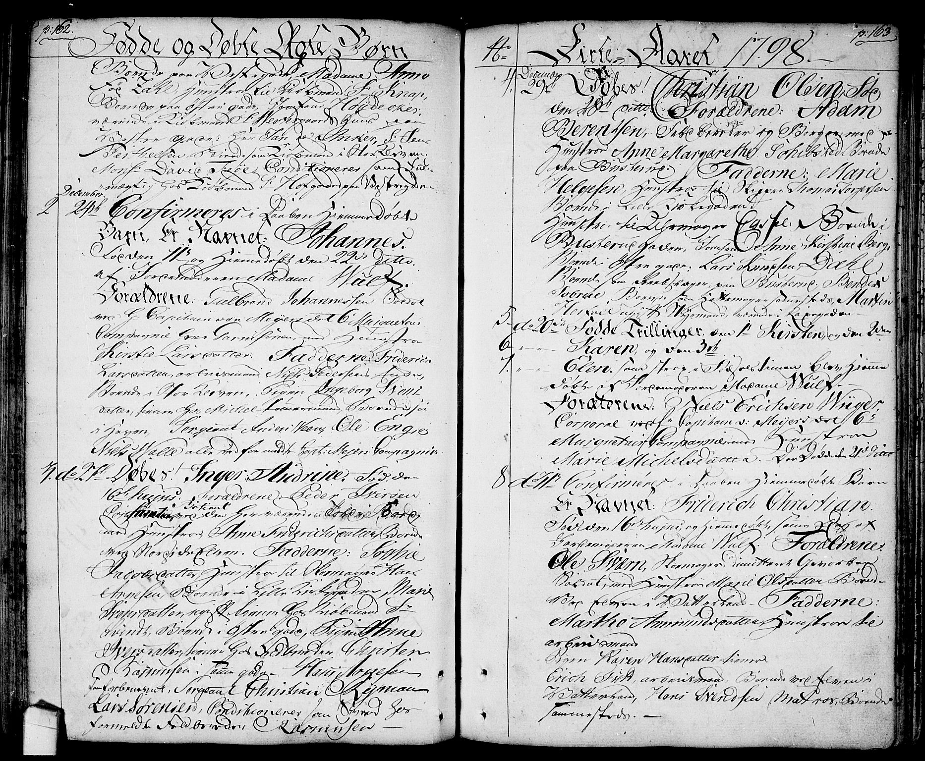 Halden prestekontor Kirkebøker, AV/SAO-A-10909/F/Fa/L0002: Ministerialbok nr. I 2, 1792-1812, s. 162-163