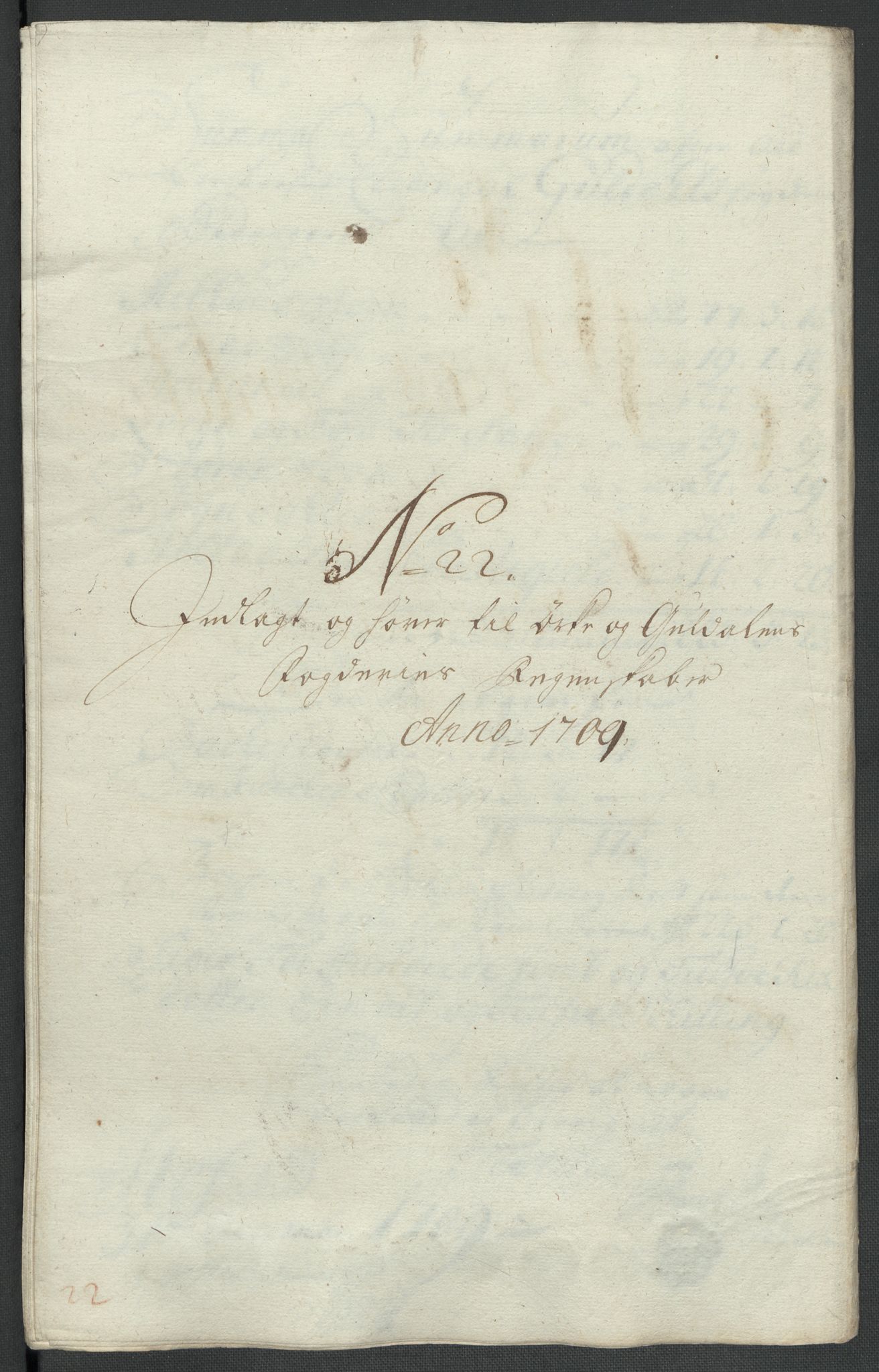 Rentekammeret inntil 1814, Reviderte regnskaper, Fogderegnskap, RA/EA-4092/R60/L3959: Fogderegnskap Orkdal og Gauldal, 1709, s. 323